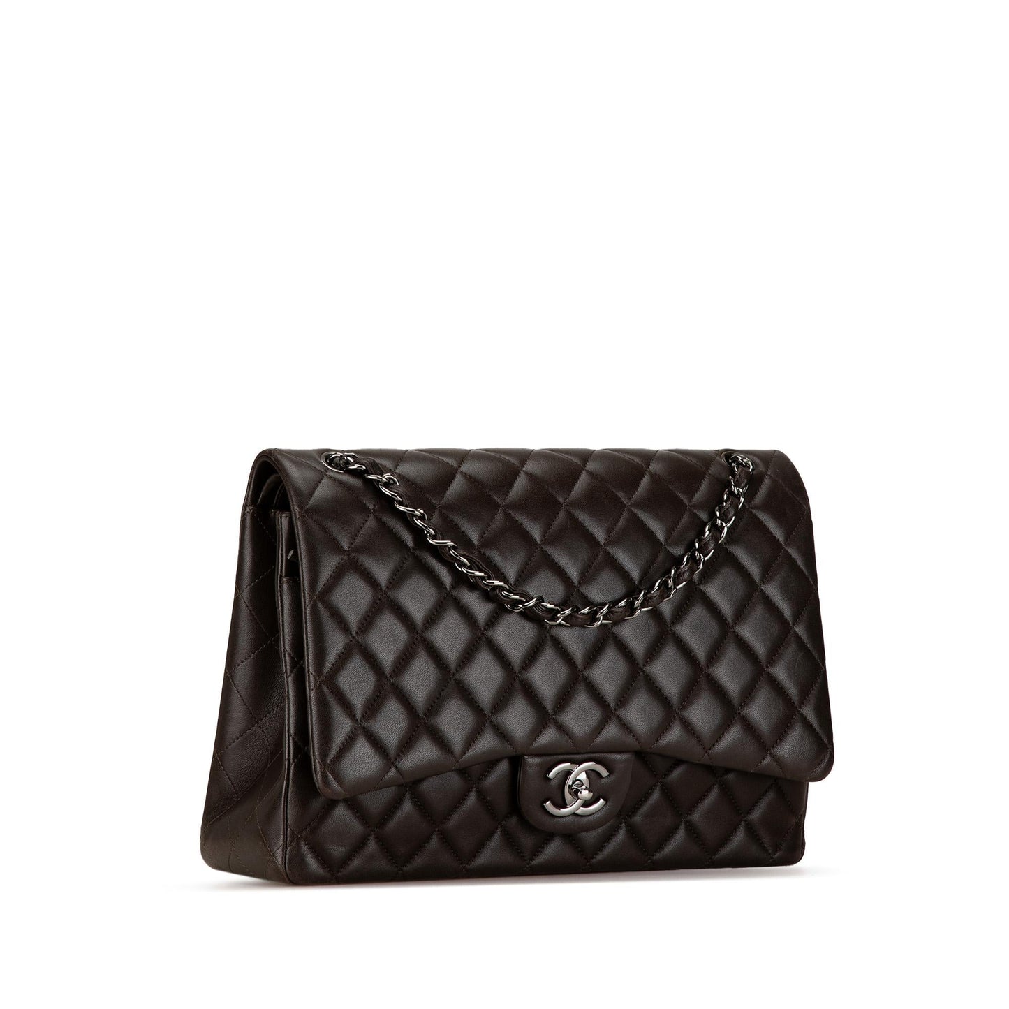 Chanel Maxi Classic Lambskin Double Flap Handbag Double Flap