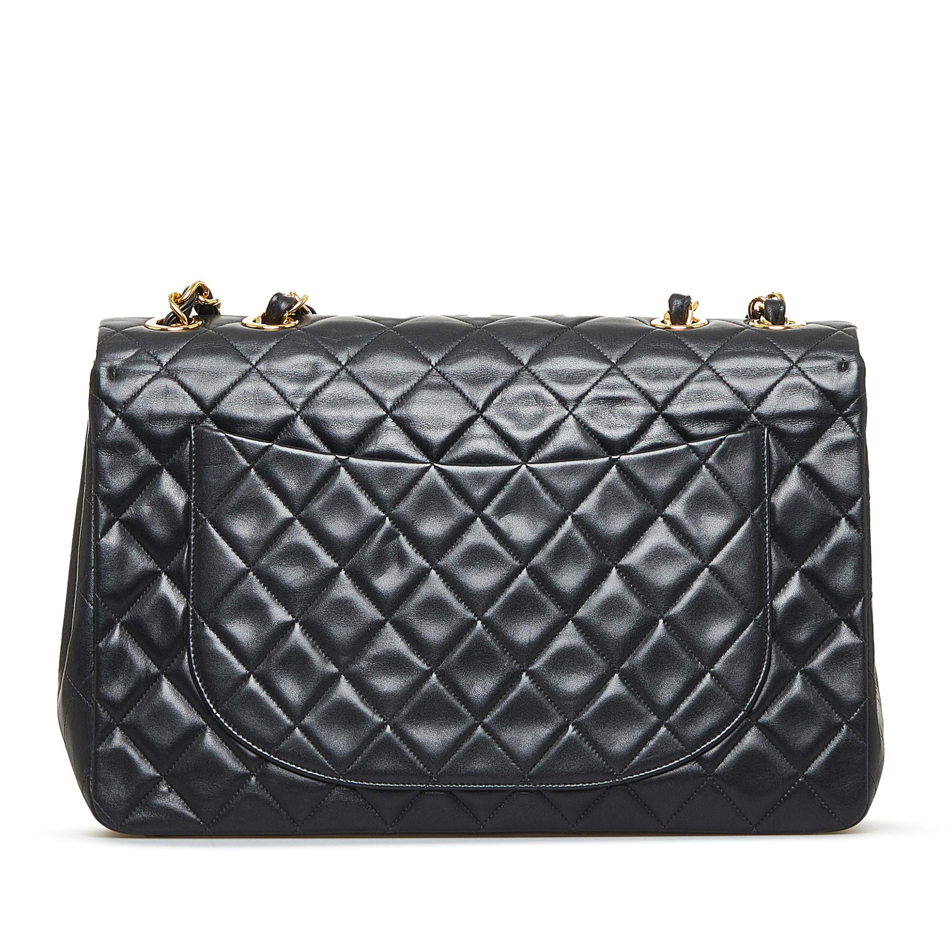 Chanel Maxi Classic Lambskin Single Flap SHG-ikRhGF Handbag