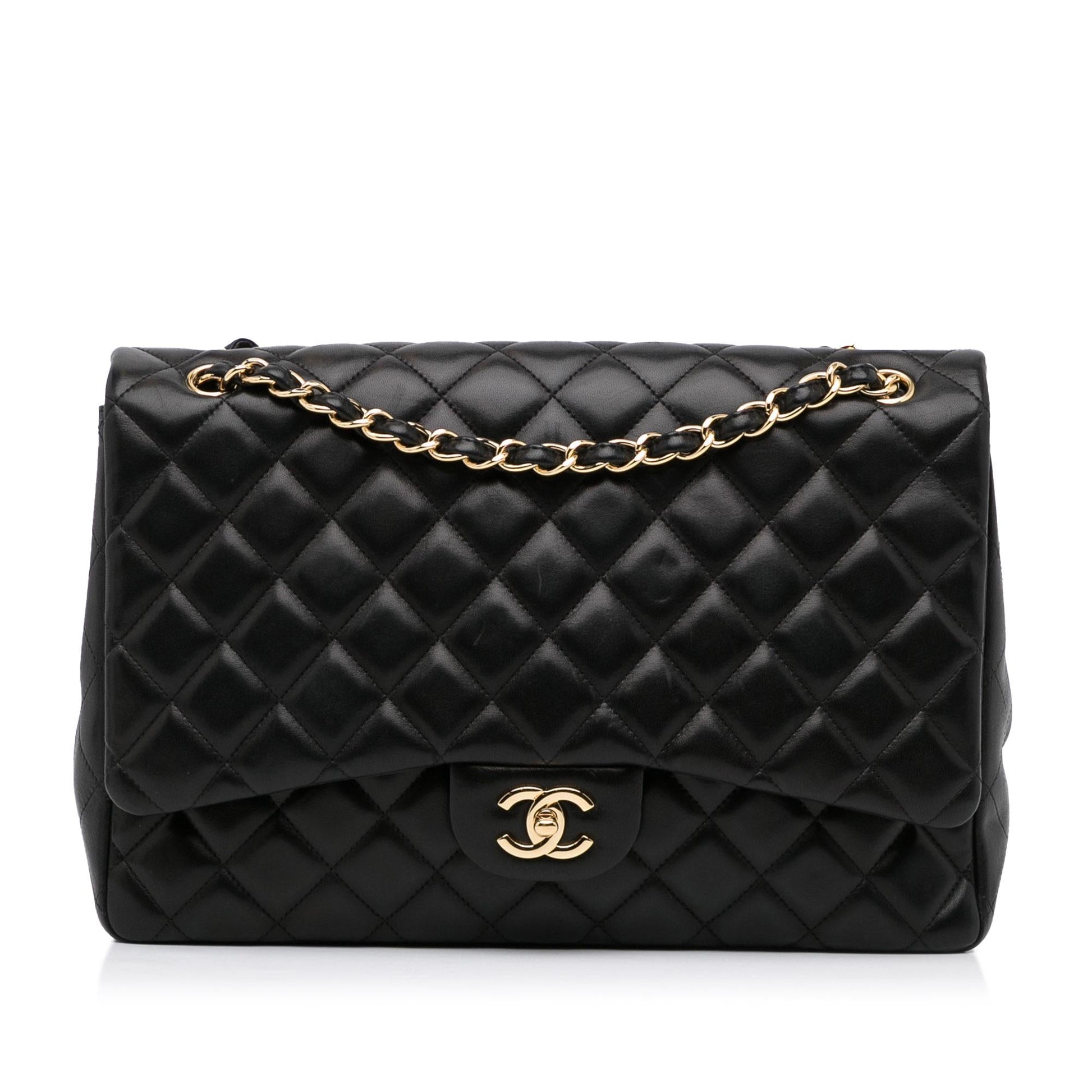 Chanel Maxi Classic Lambskin Single Flap SHG-Jma1dB Handbag