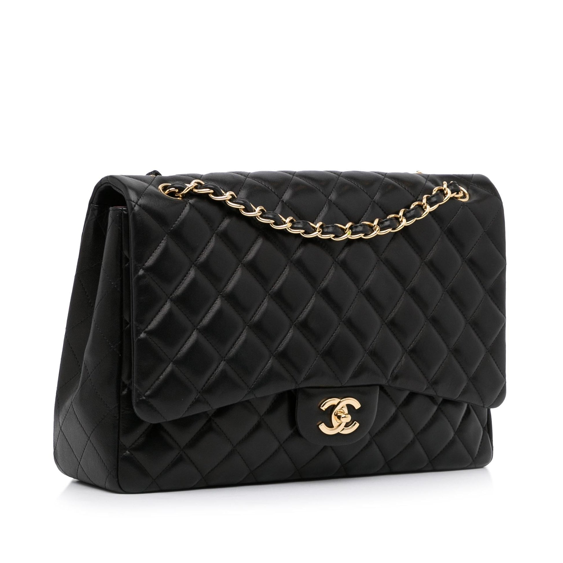 Chanel Maxi Classic Lambskin Single Flap SHG-Jma1dB Handbag