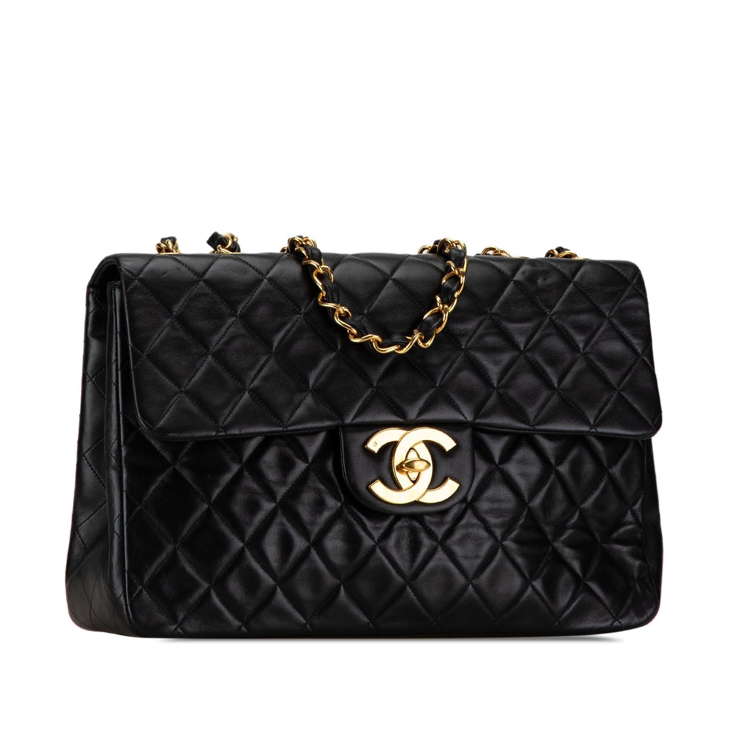 Chanel Maxi Classic Lambskin Single Flap (SHG-kQKahZ)