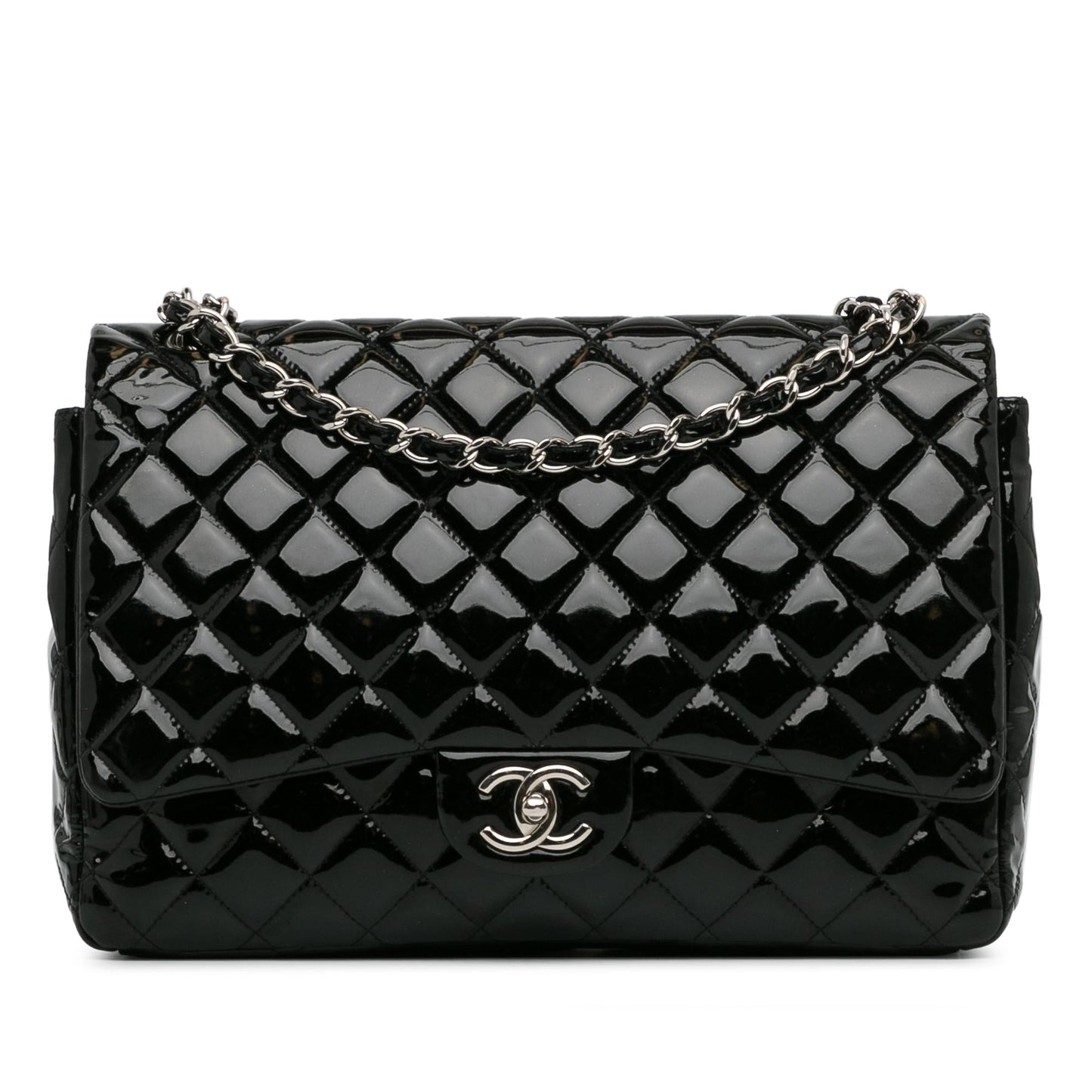 Chanel Maxi Classic Patent Double Flap SHG-Kp6Vq5 Handbag