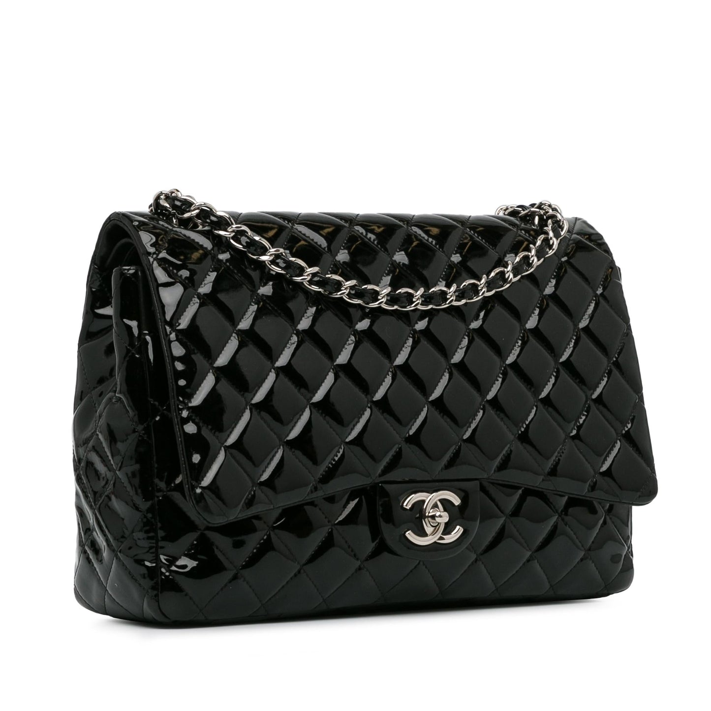 Chanel Maxi Classic Patent Double Flap SHG-Kp6Vq5 Handbag