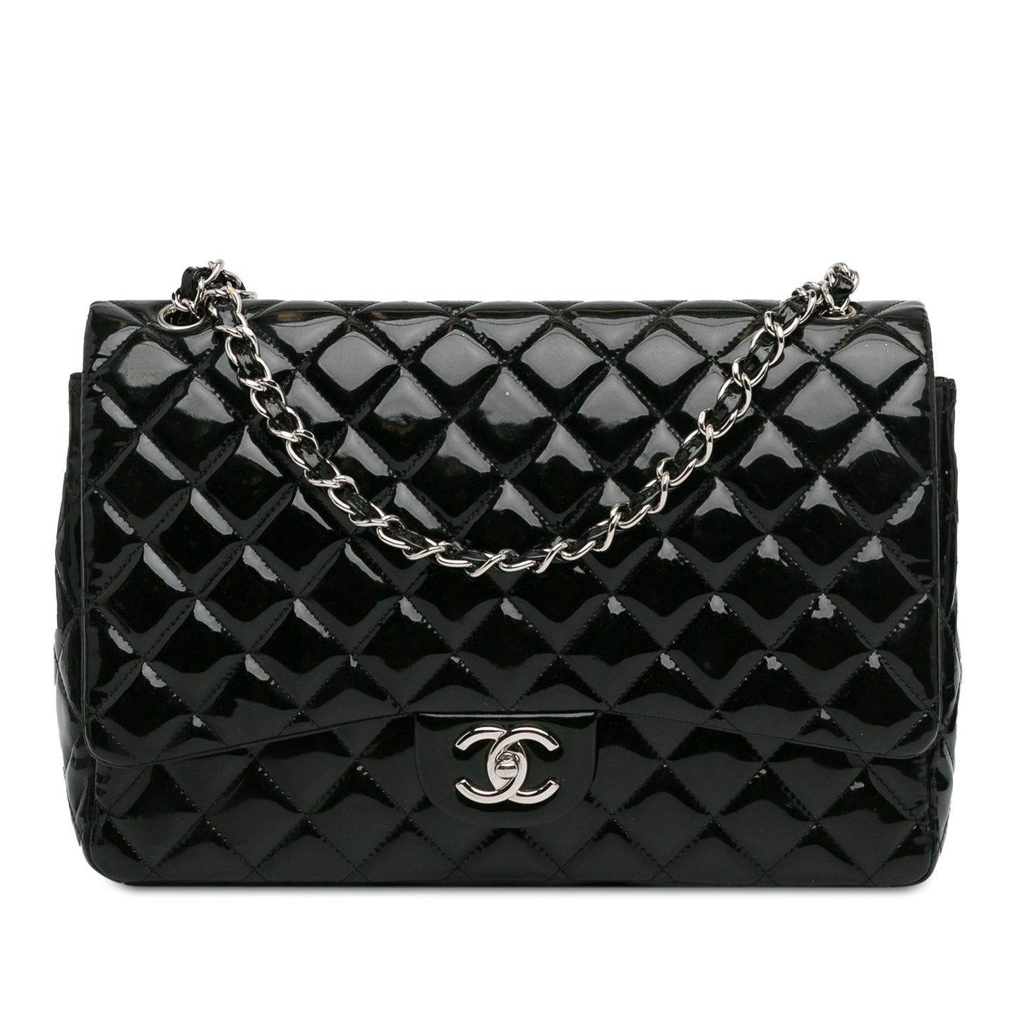 Chanel Maxi Classic Patent Double Flap SHG-ZO43LK Handbag