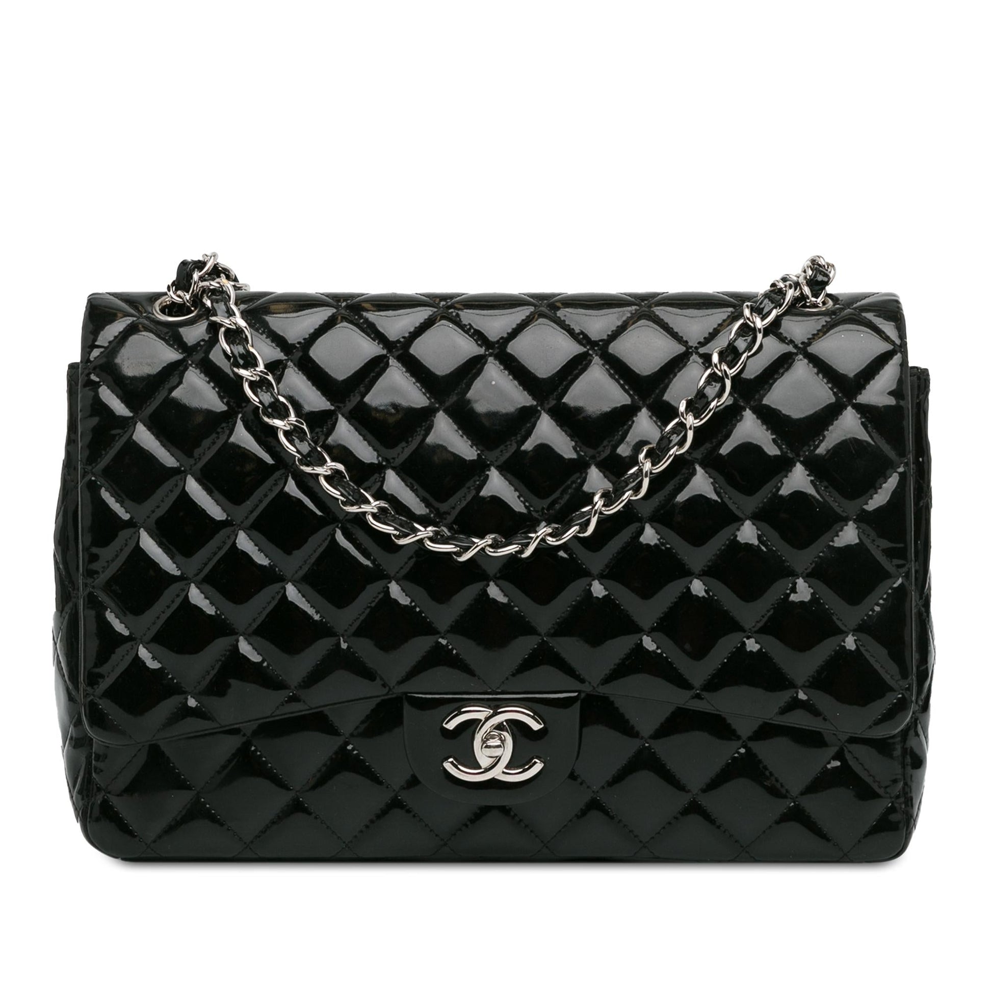Chanel Maxi Classic Patent Double Flap SHG-ZO43LK Handbag