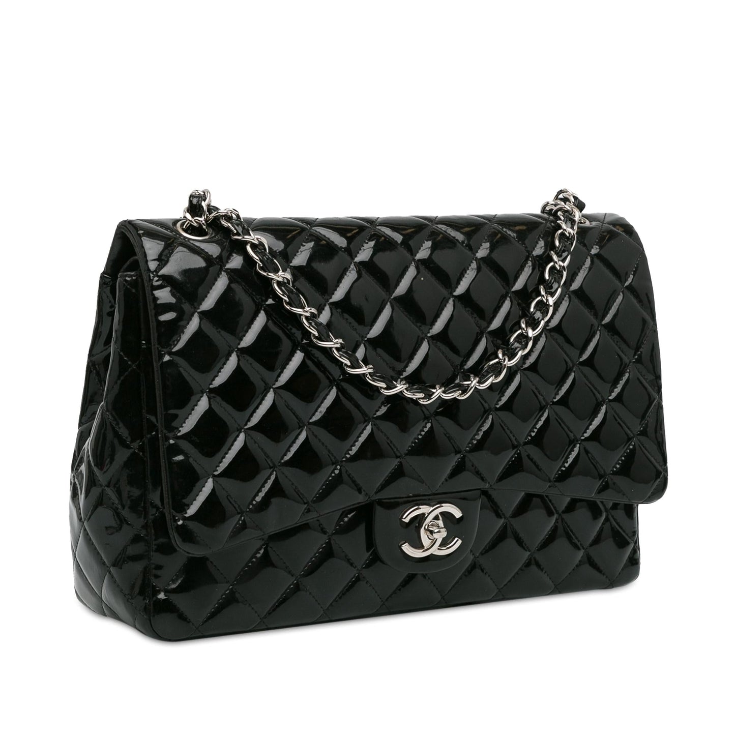 Chanel Maxi Classic Patent Double Flap SHG-ZO43LK Handbag
