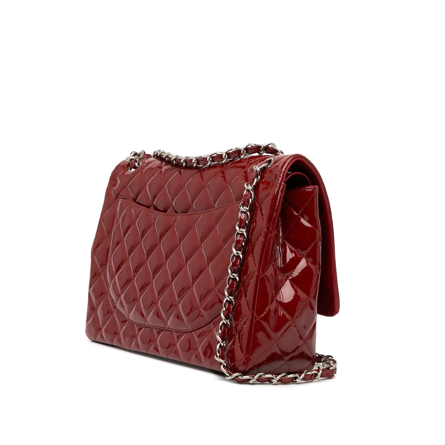 Chanel Maxi Classic Patent Double Flap SHG-8hzTAy Handbag