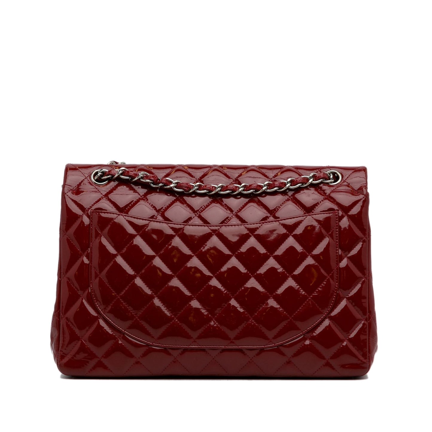 Chanel Maxi Classic Patent Double Flap SHG-91zs9Y Leather Shoulder Bag