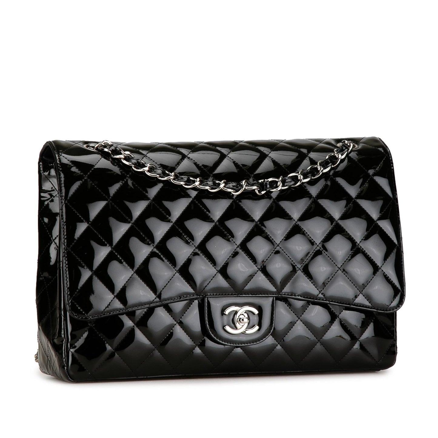 Chanel Maxi Classic Patent Single Flap (Shg-Eigfna) Bag