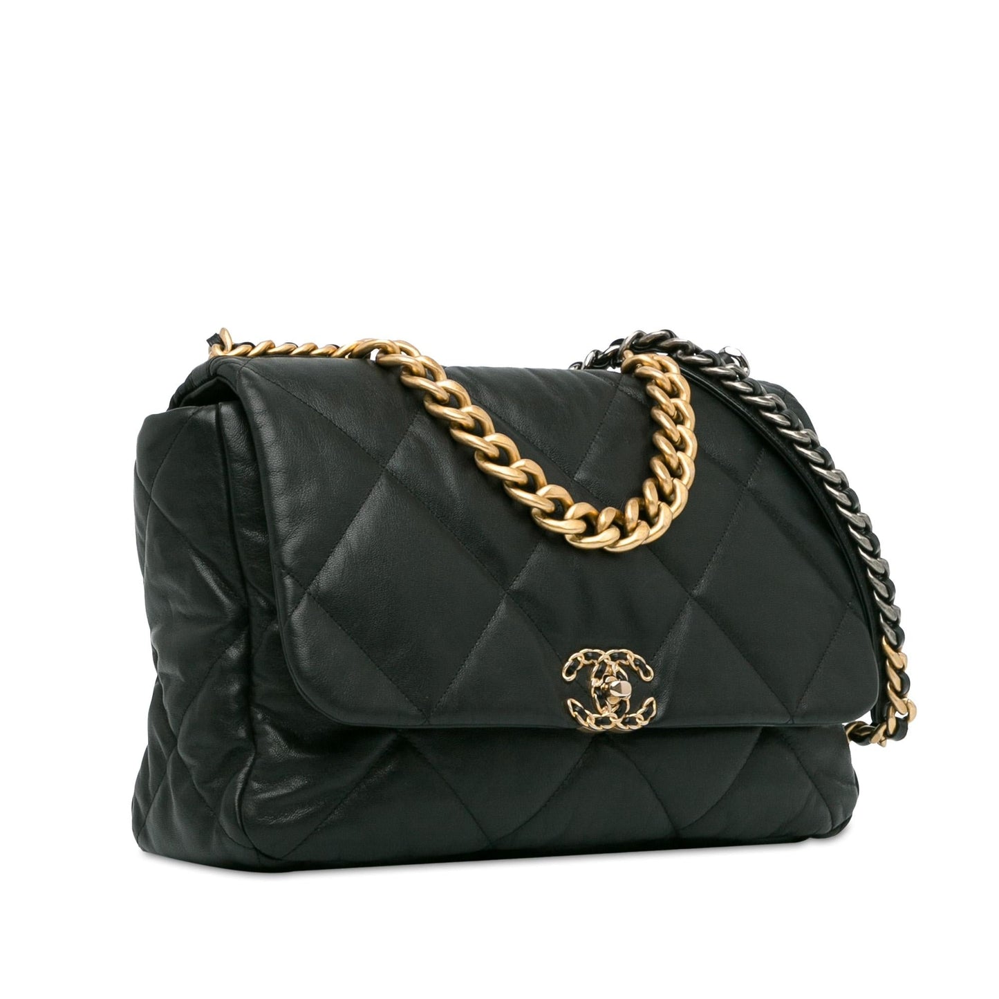 Chanel Maxi Lambskin 19 Flap SHG-xugRcp Handbag