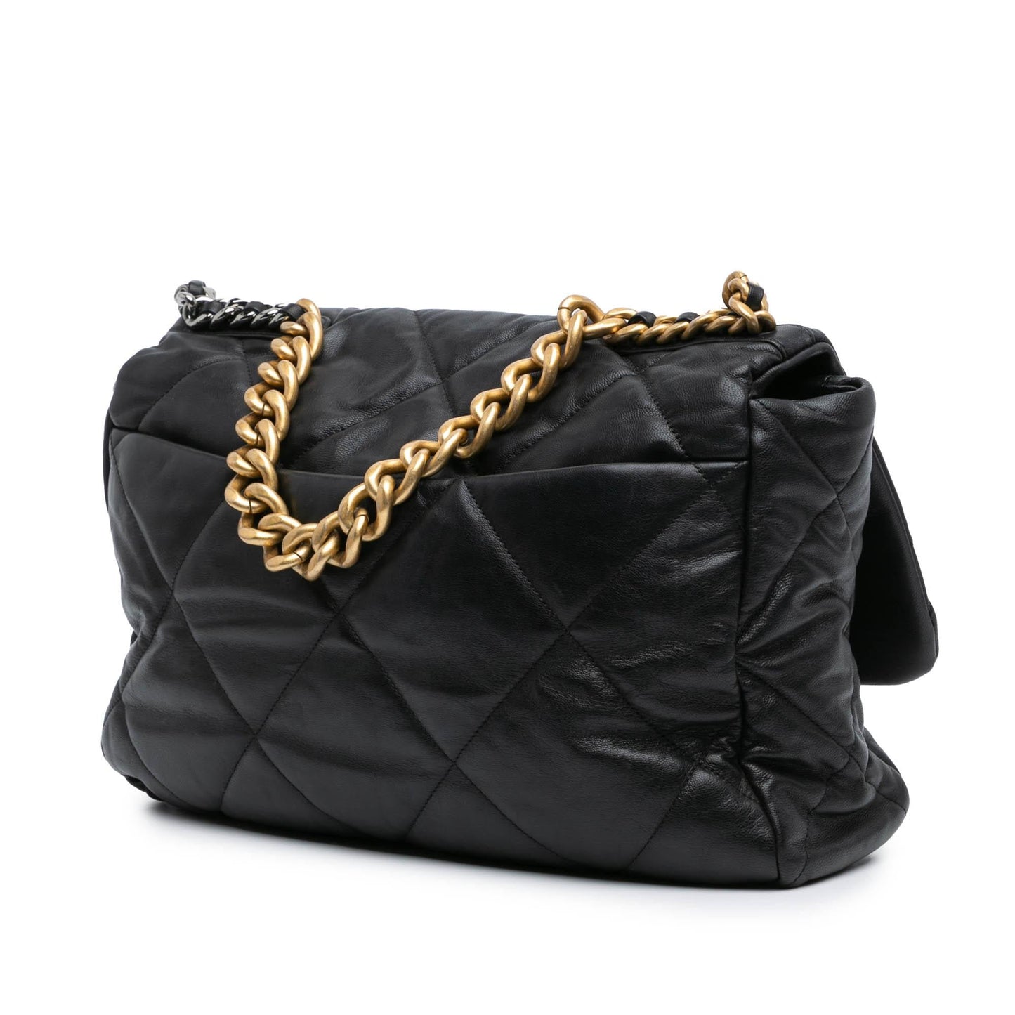 Chanel Maxi Lambskin 19 Flap Handbag Shg Zmpwqd