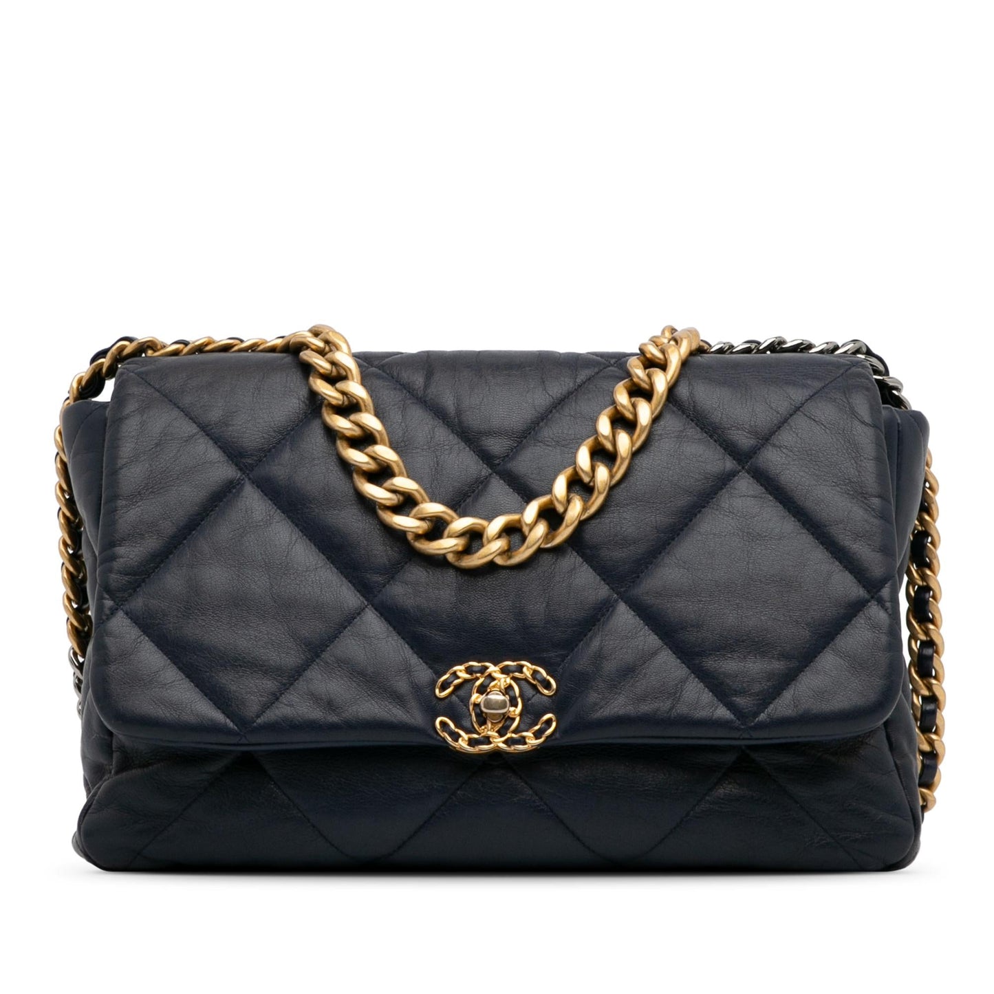 Chanel Maxi Lambskin 19 Flap Handbag