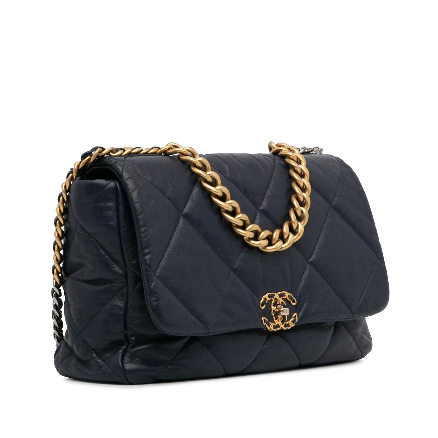 Chanel Maxi Lambskin 19 Flap Handbag