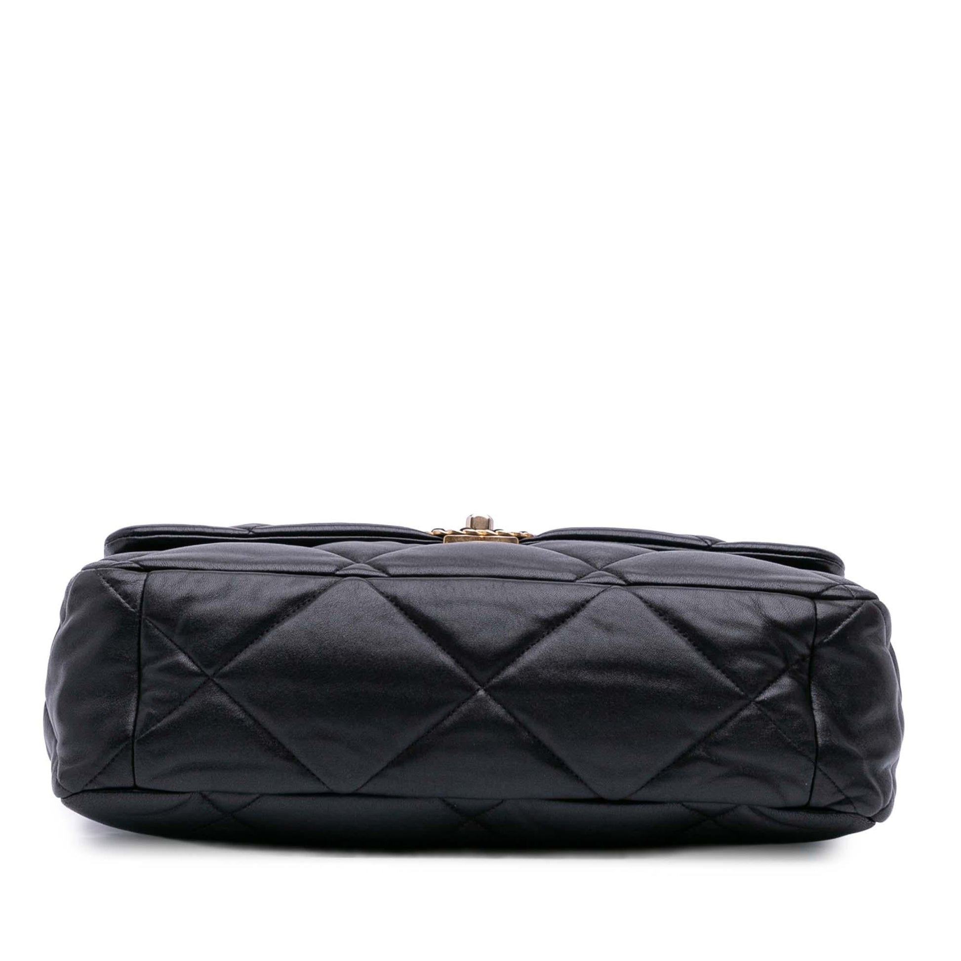 Chanel Maxi Lambskin 19 Flap Handbag Flap 1