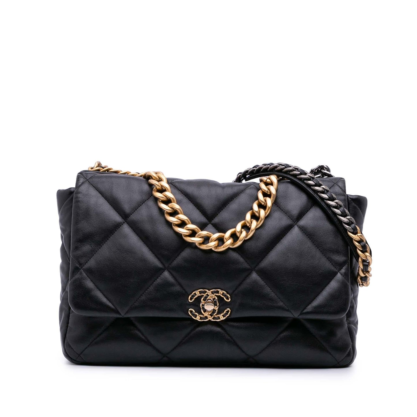 Chanel Maxi Lambskin 19 Flap Handbag Flap 1