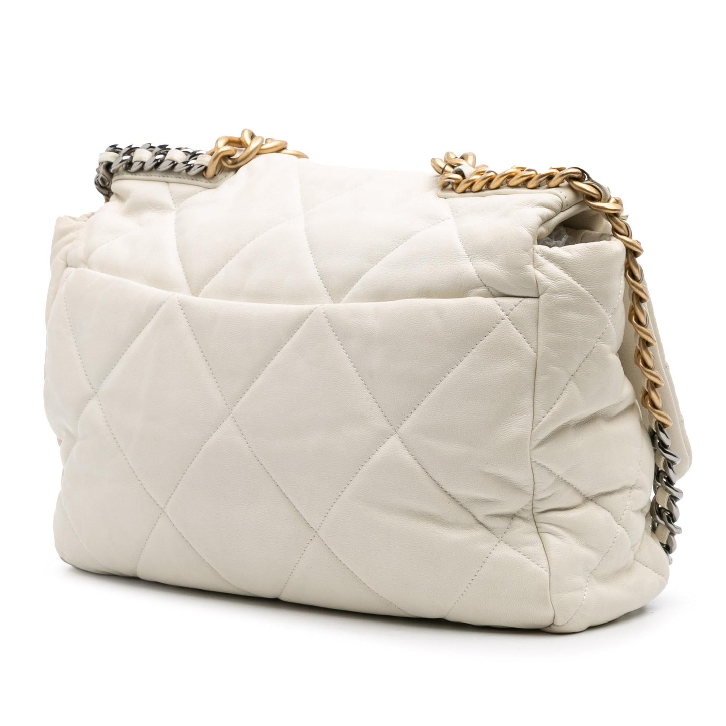Chanel Maxi Lambskin 19 Flap Handbag Flap 2