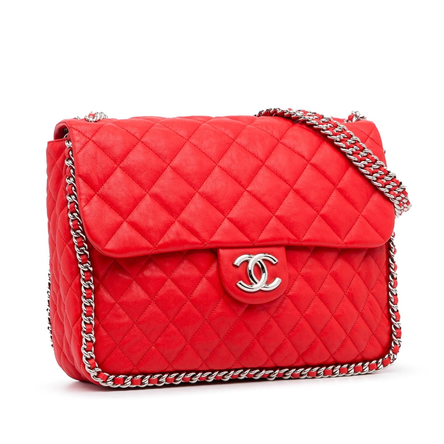 Chanel Maxi Lambskin Around Flap SHG-TmpBts Handbag