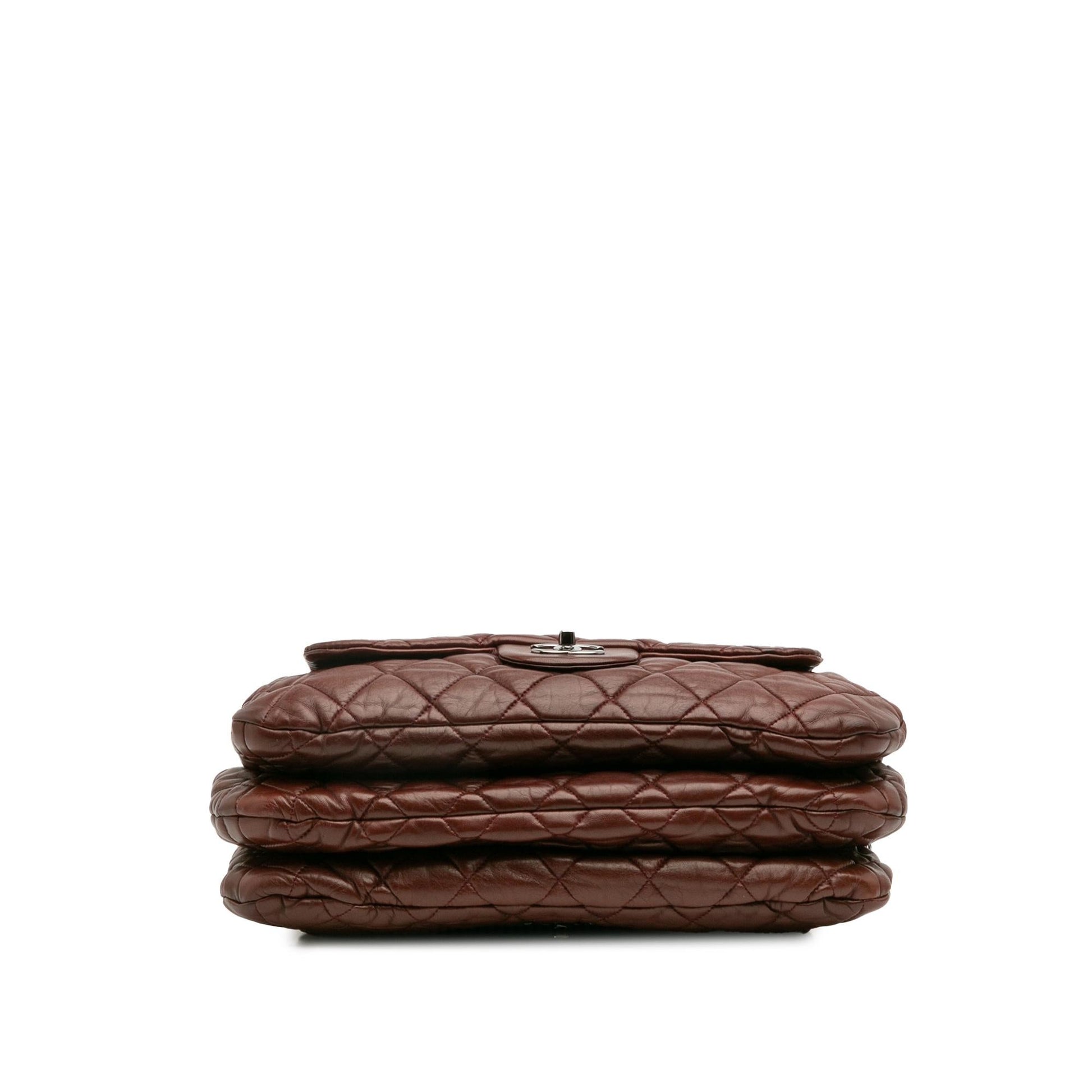 Chanel Maxi Quilted Lambskin 3 Tote Bag