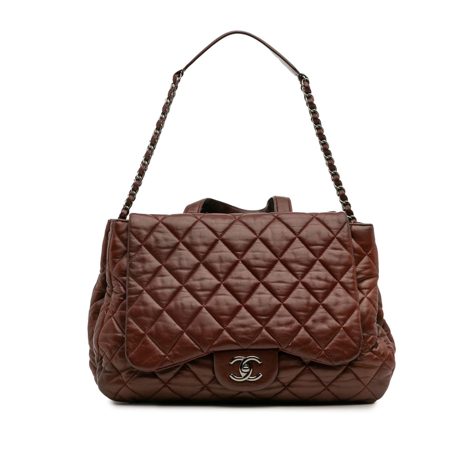 Chanel Maxi Quilted Lambskin 3 Tote Bag