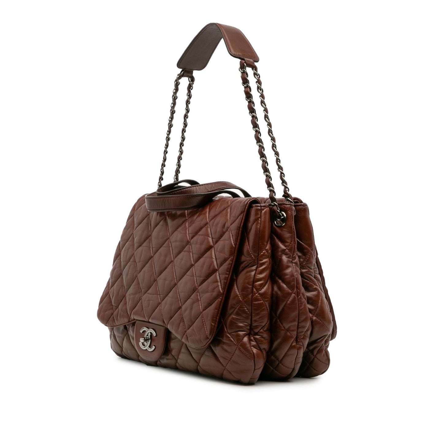 Chanel Maxi Quilted Lambskin 3 Tote Bag
