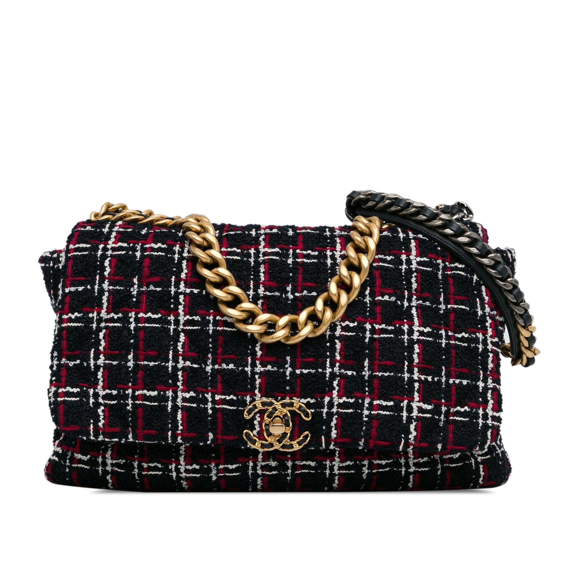 Chanel Maxi Tweed 19 Flap (Shg-Ktxjdg) Bag