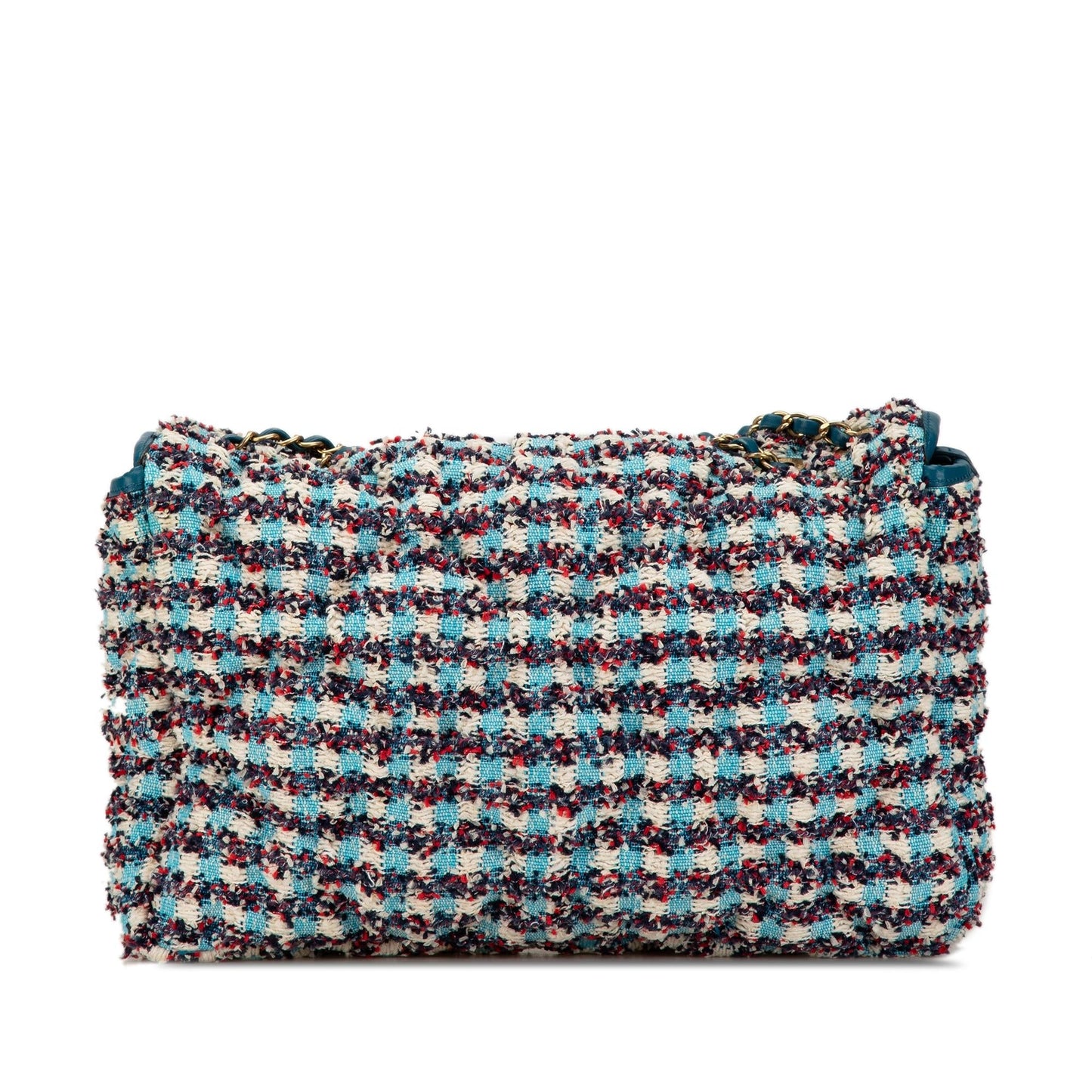 Chanel Maxi Tweed Chesterfield Single Flap Handbag Single Flap