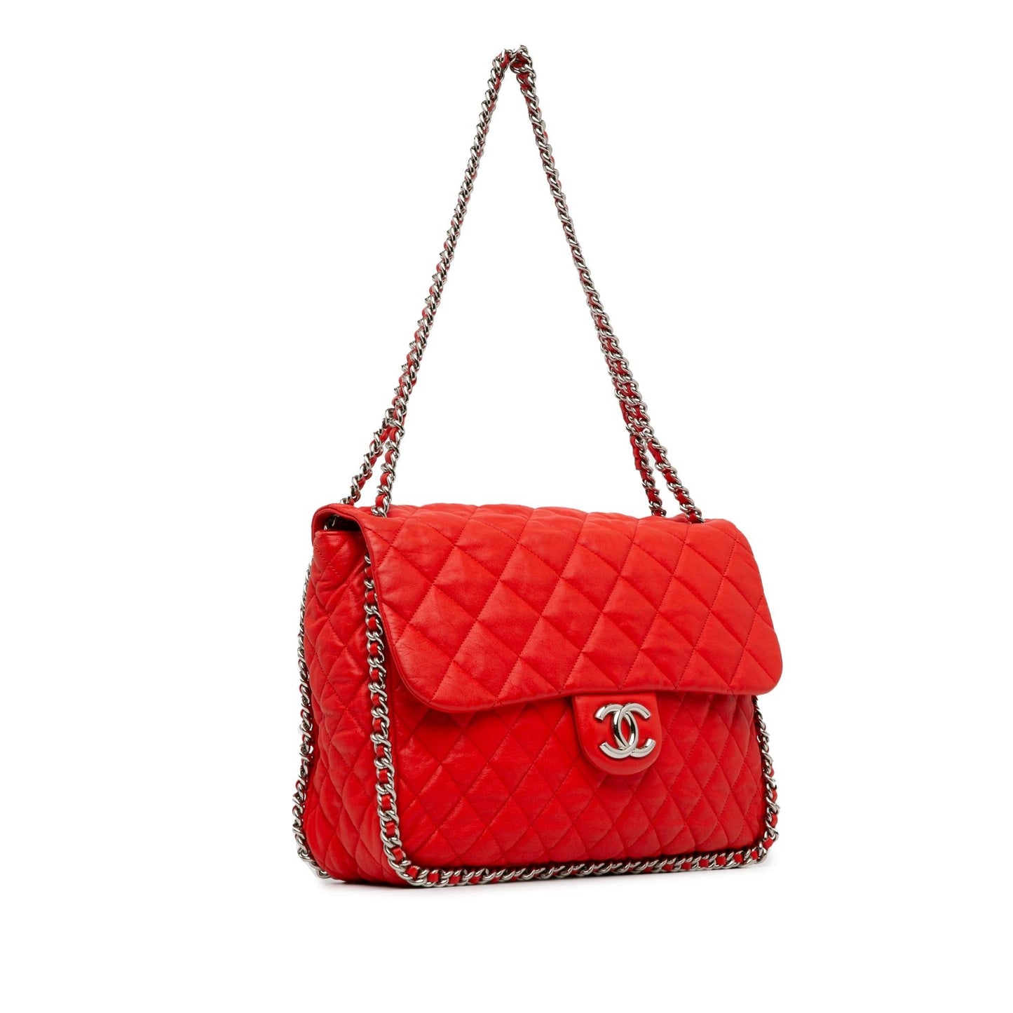 Chanel Maxi Washed Lambskin Chain Around Flap (Shg-Io9S1P) Bag