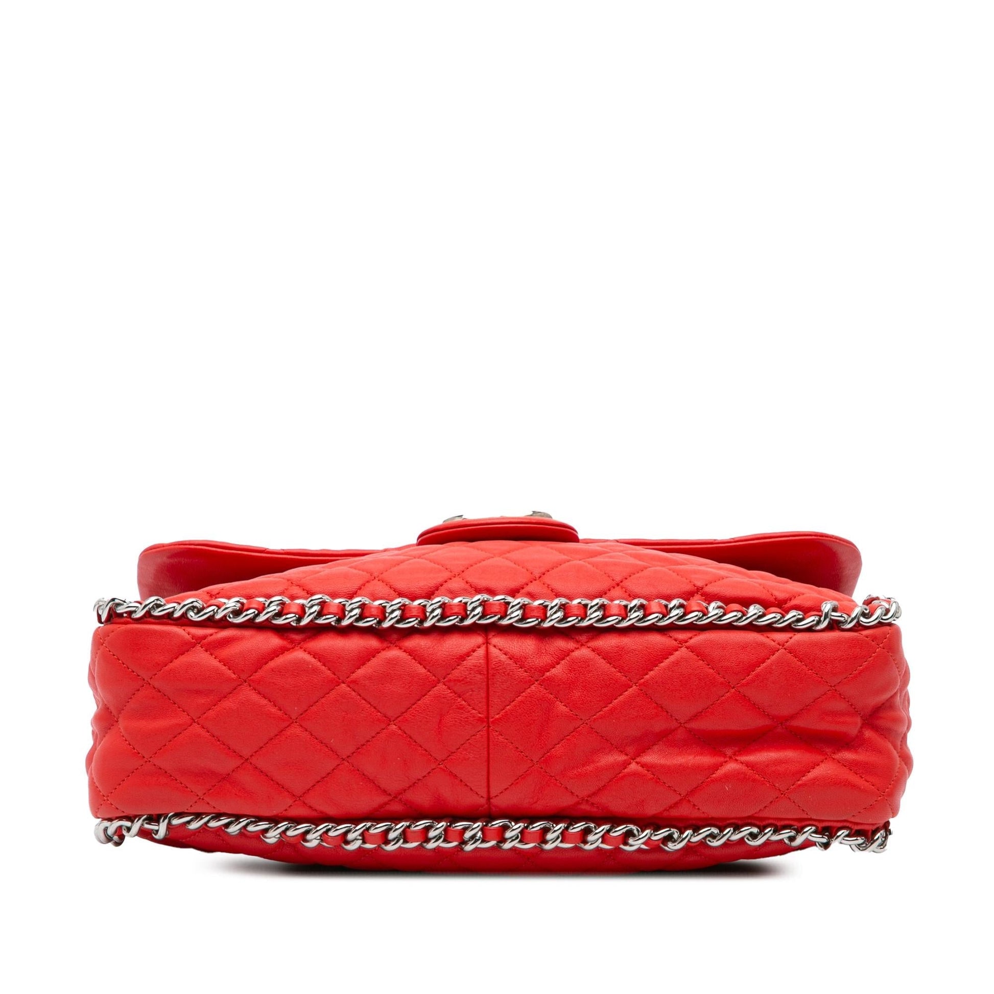 Chanel Maxi Washed Lambskin Around Flap Handbag Flap 1