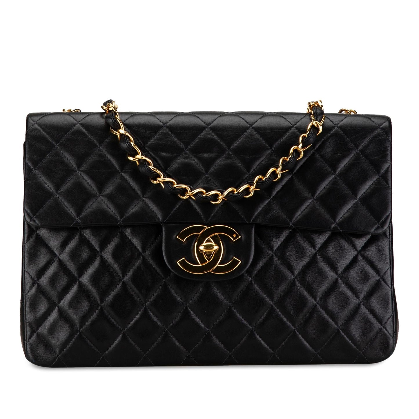 Chanel Maxi XL Classic Lambskin Single Flap Handbag