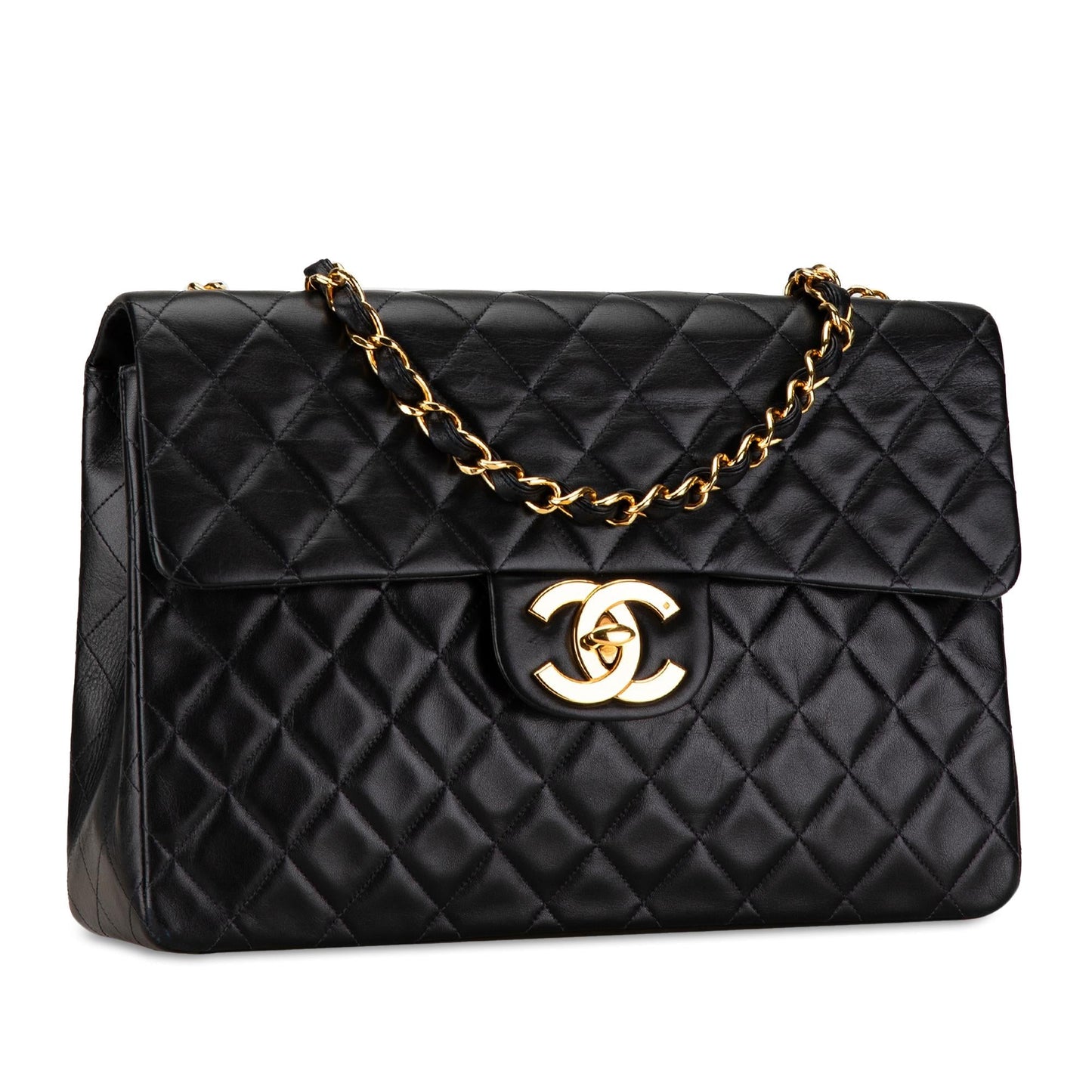 Chanel Maxi XL Classic Lambskin Single Flap Handbag