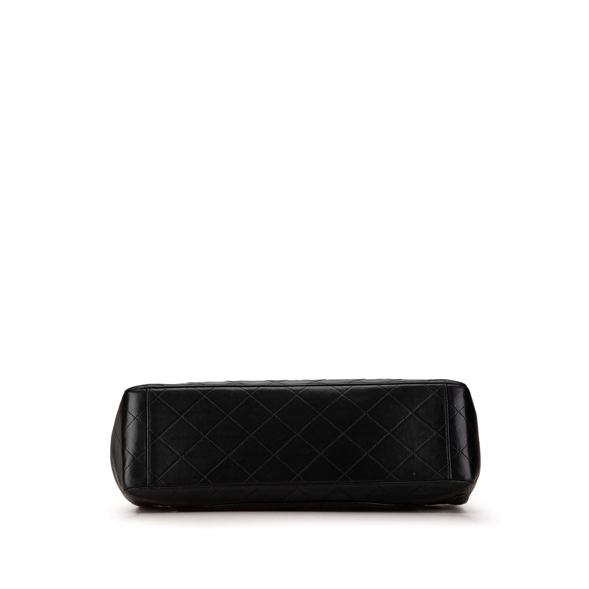 Chanel Maxi XL Classic Lambskin Single Flap Handbag Flap 3