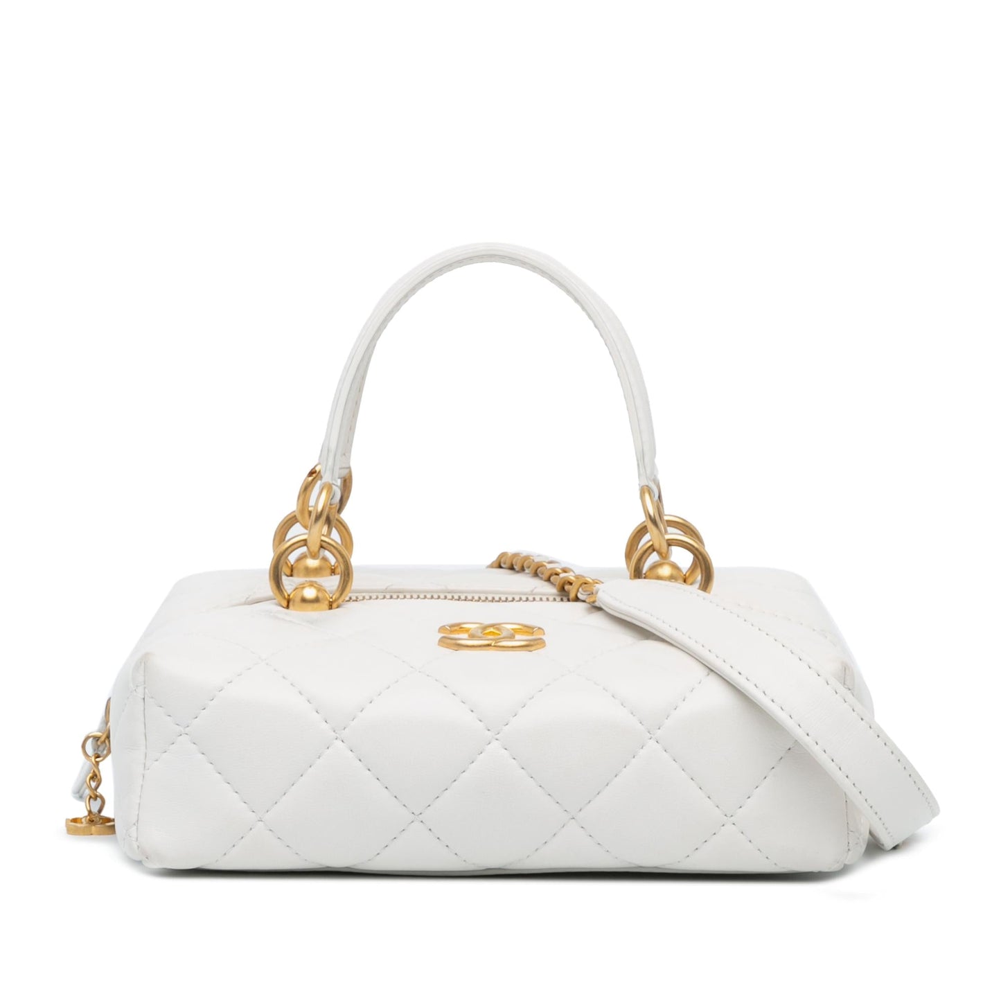 Chanel Métiers d'Art CC Quilted Lambskin Box Handbag
