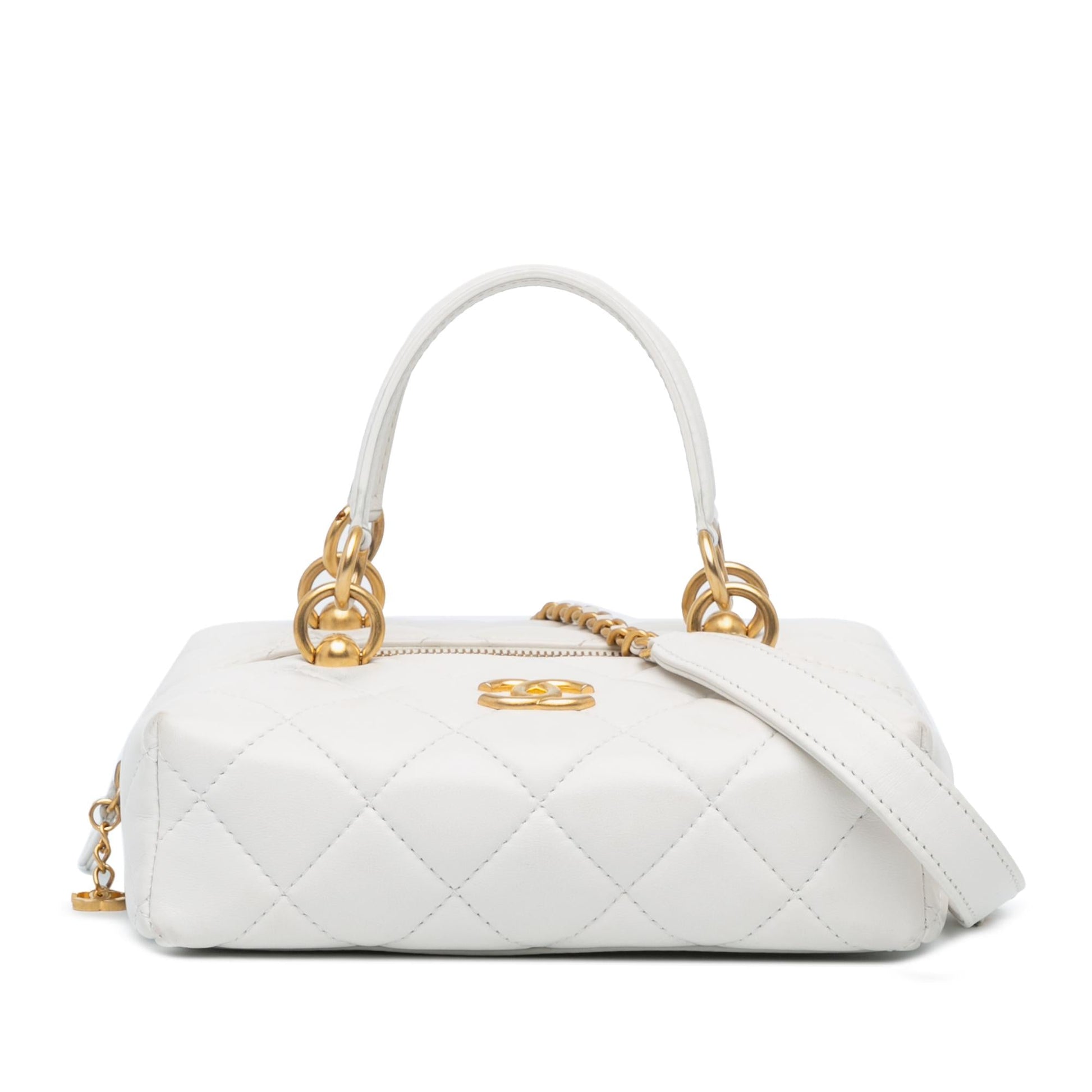 Chanel Métiers d'Art CC Quilted Lambskin Box Handbag