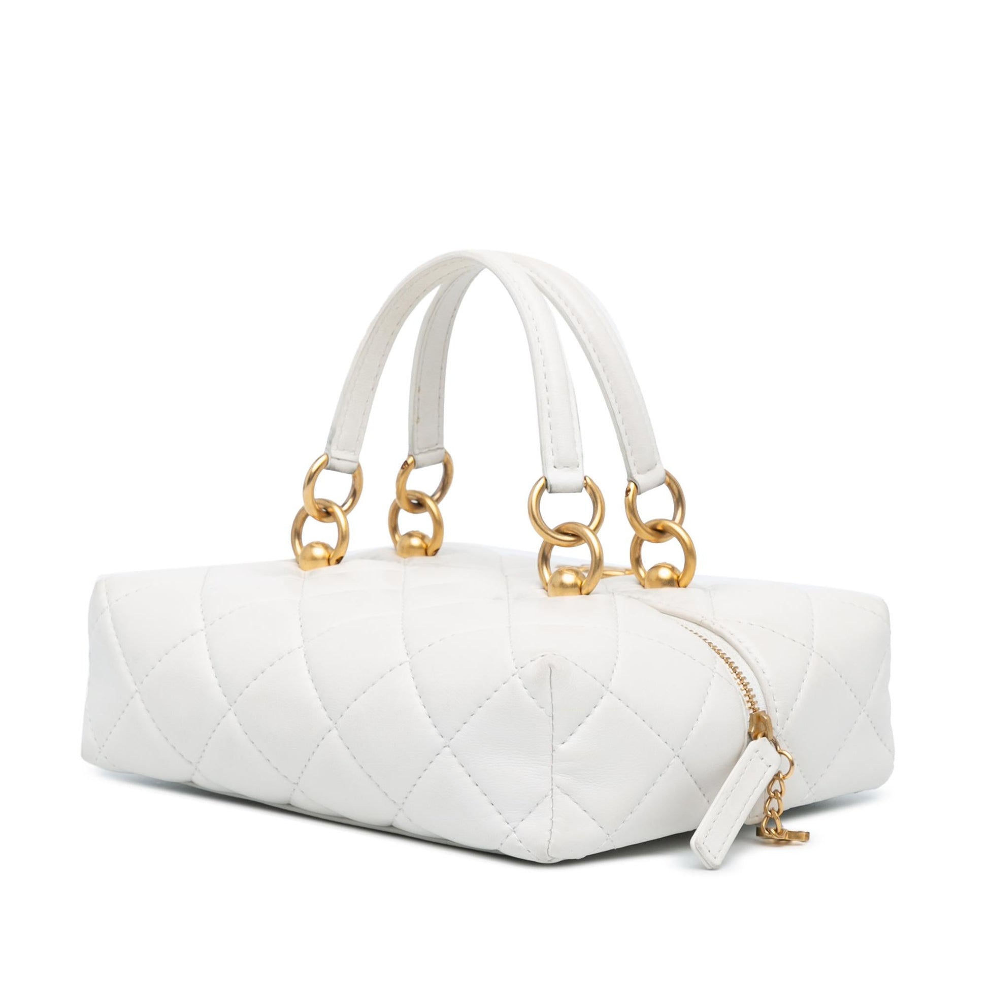 Chanel Métiers d'Art CC Quilted Lambskin Box Handbag