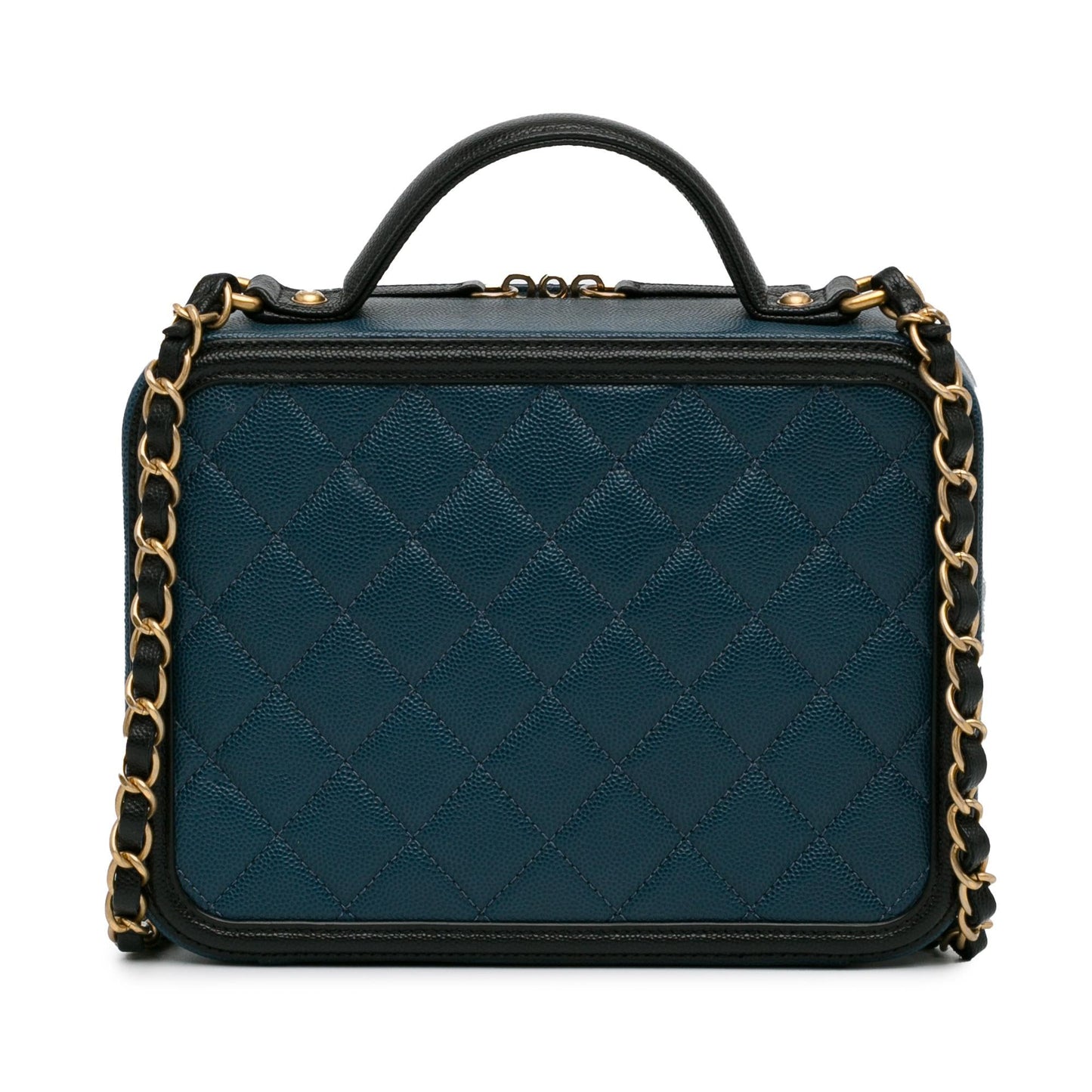 Chanel Medium Bicolor Caviar Cc Filigree Vanity Case (Shg- ) Bag