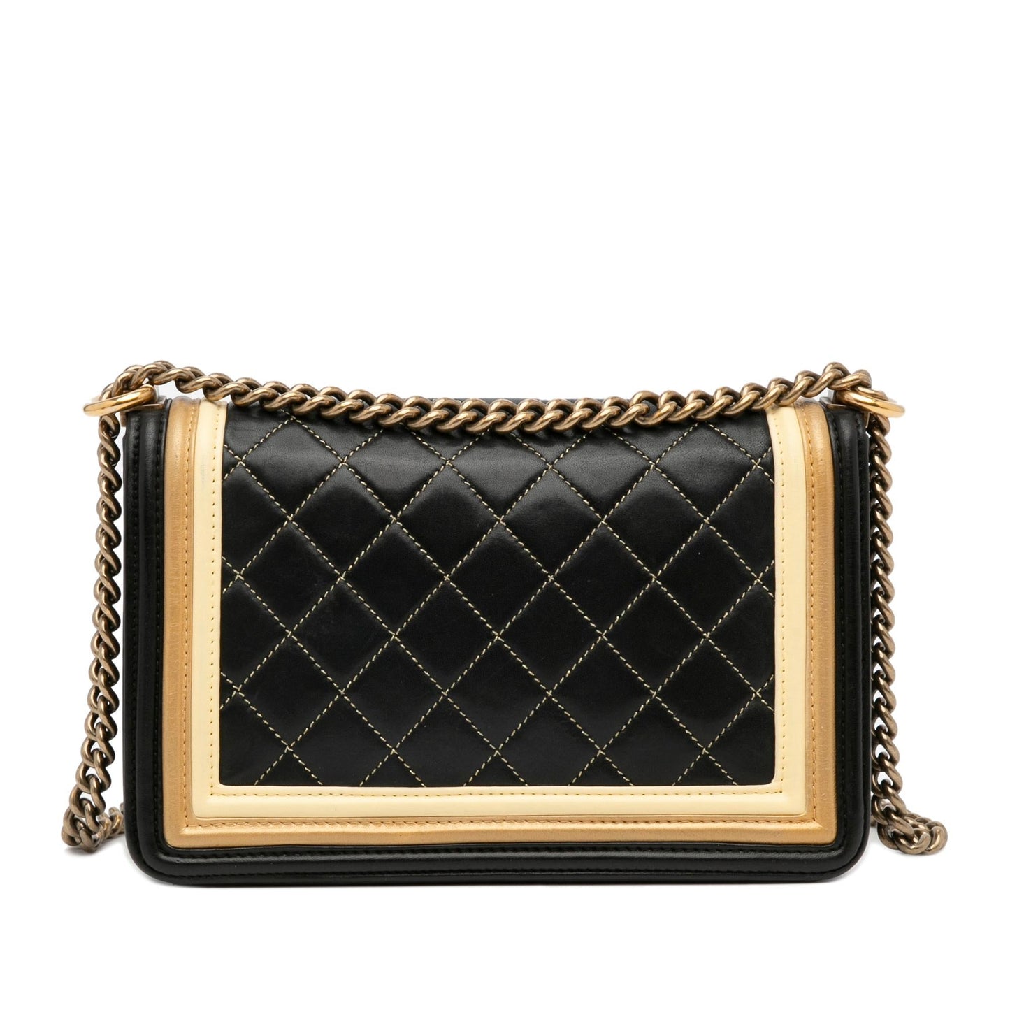 Chanel Boy Flap Tricolor SHG-lWkgem Handbag