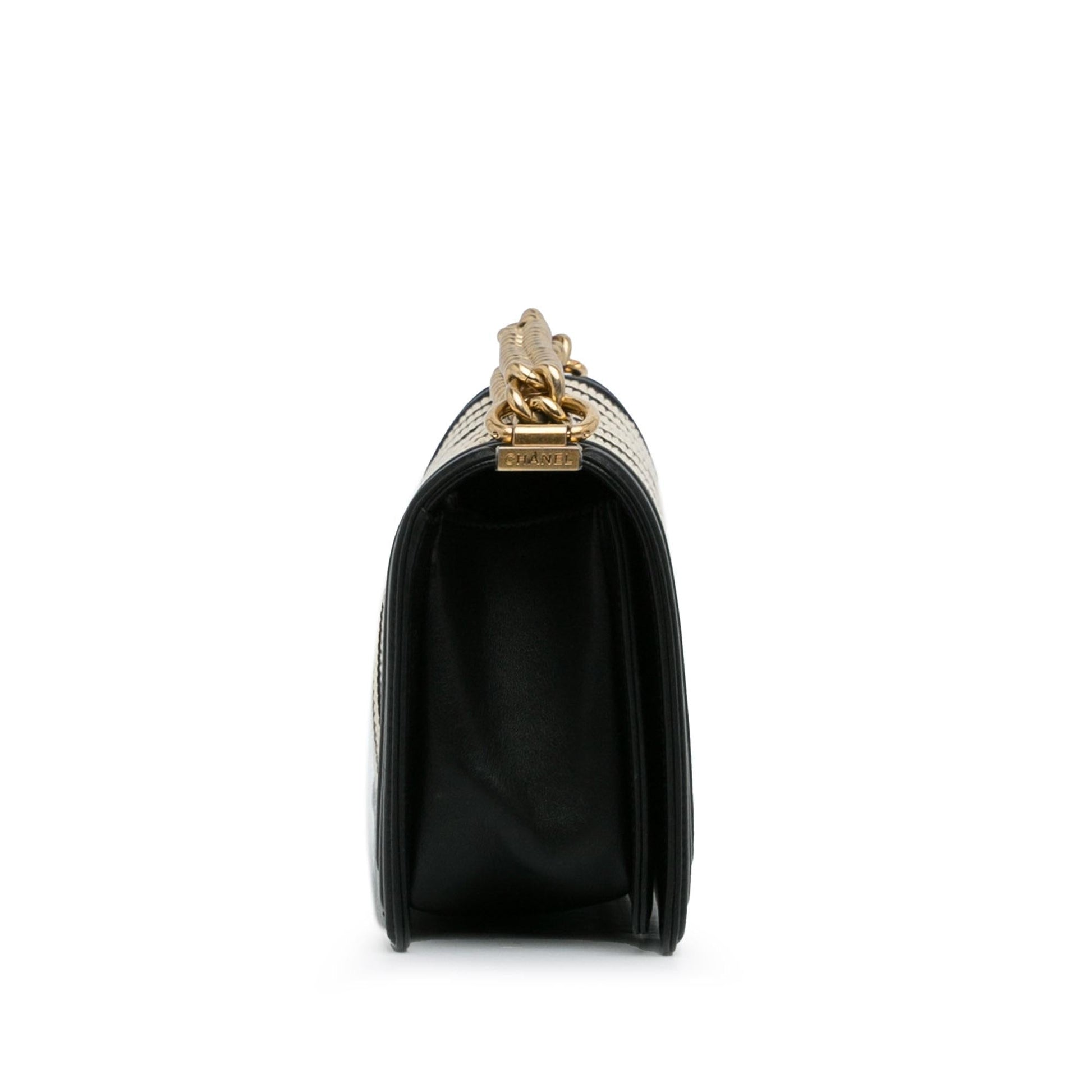 Chanel Braided Chevron Le Boy SHG-Qo0SYS Handbag