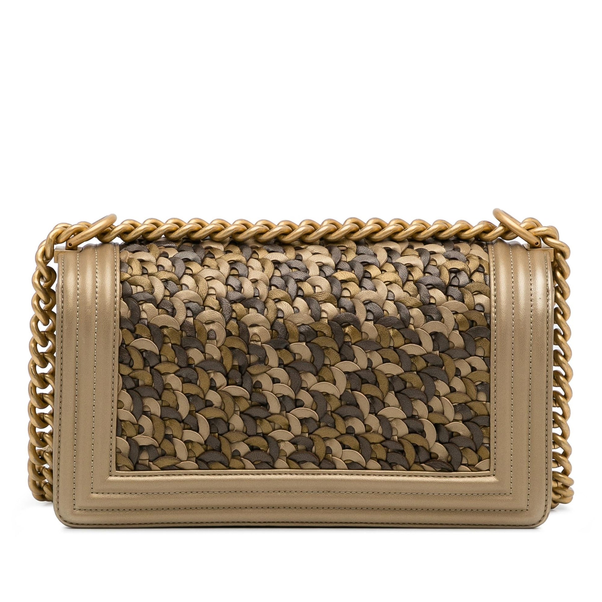 Chanel Braided Lambskin Boy Flap SHG-RBPUYt Handbag