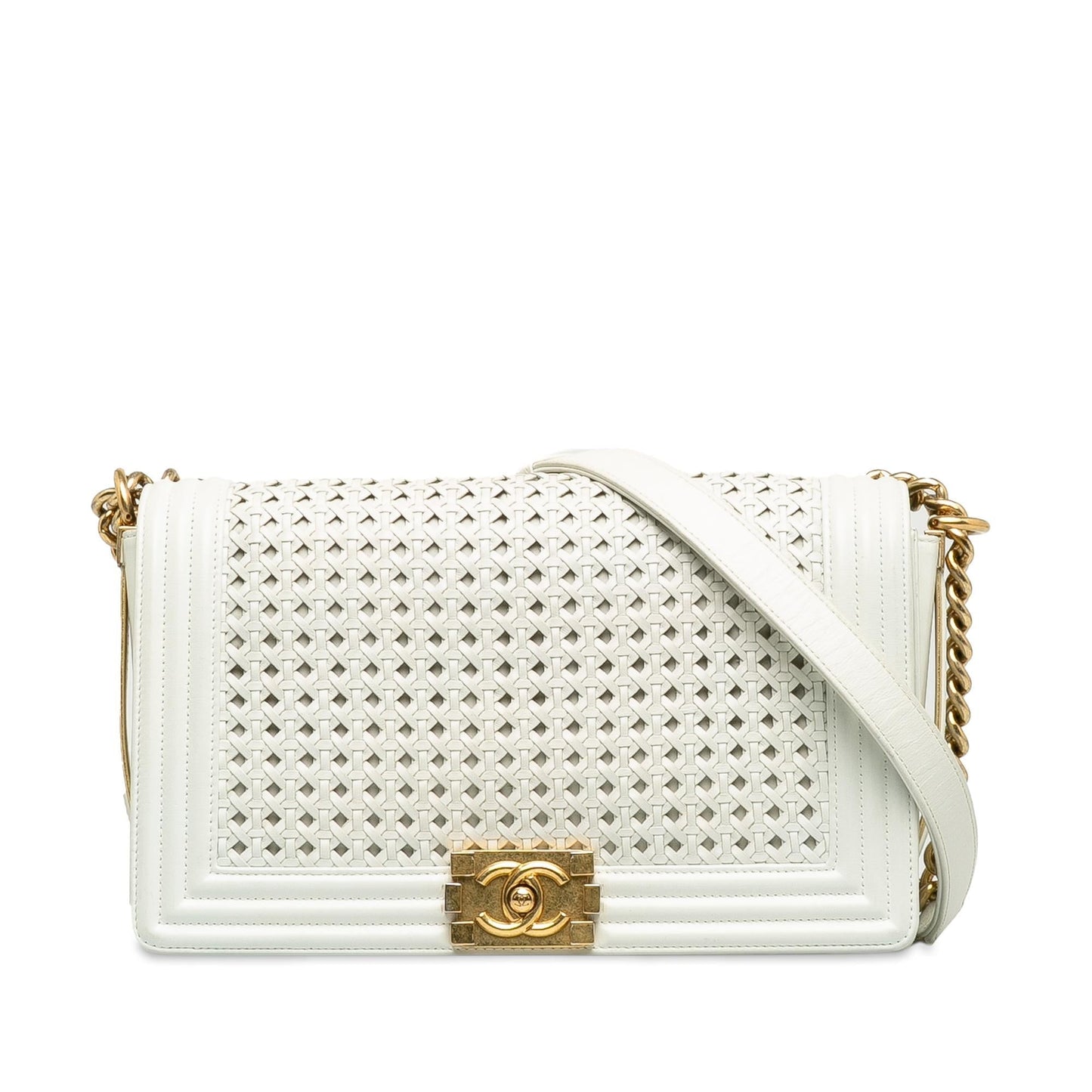 Chanel Braided Lambskin Boy SHG-6OVxYi Handbag
