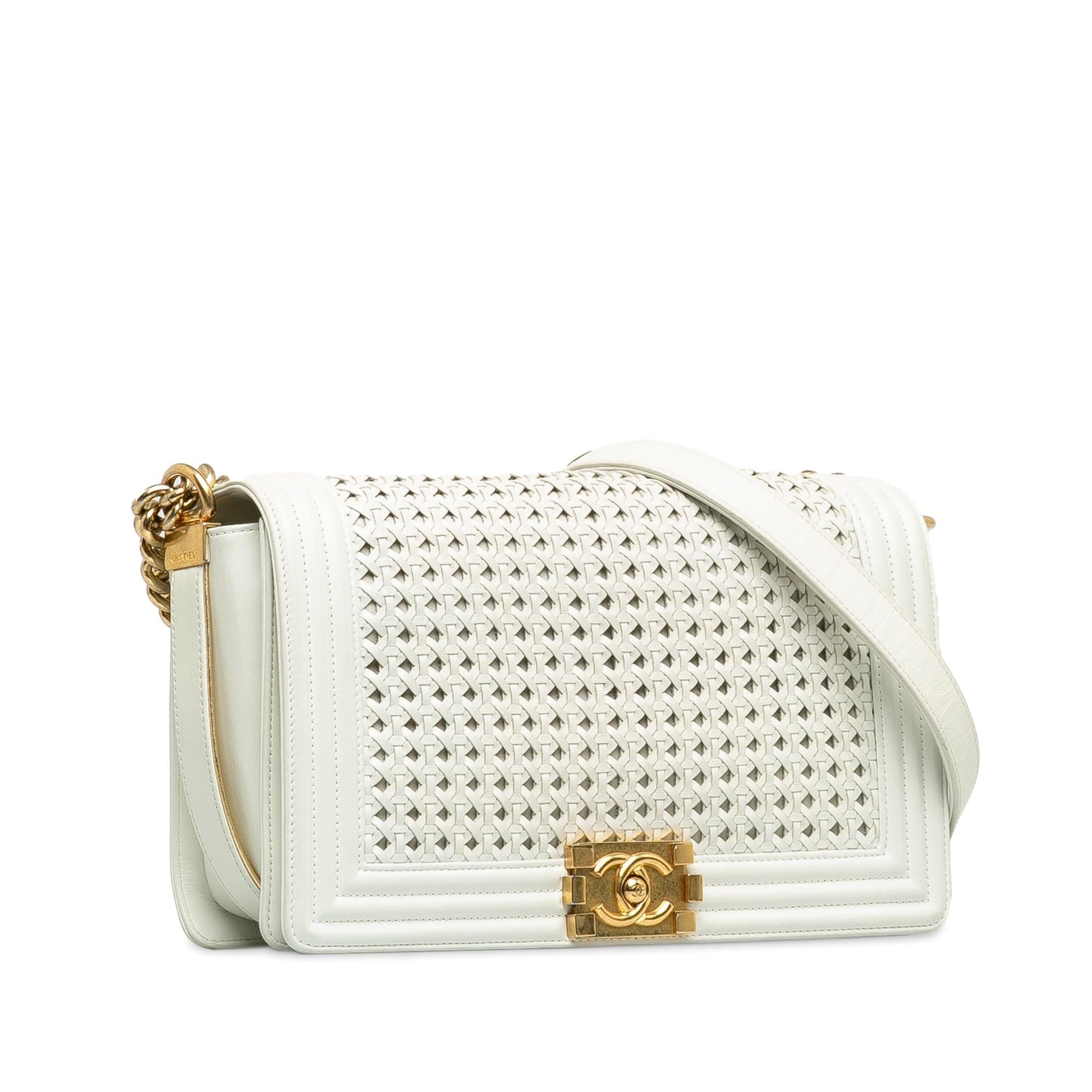 Chanel Braided Lambskin Boy SHG-6OVxYi Handbag