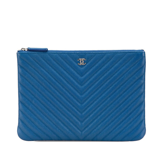 Chanel CC Chevron Caviar O Clutch Bag Clutch 2