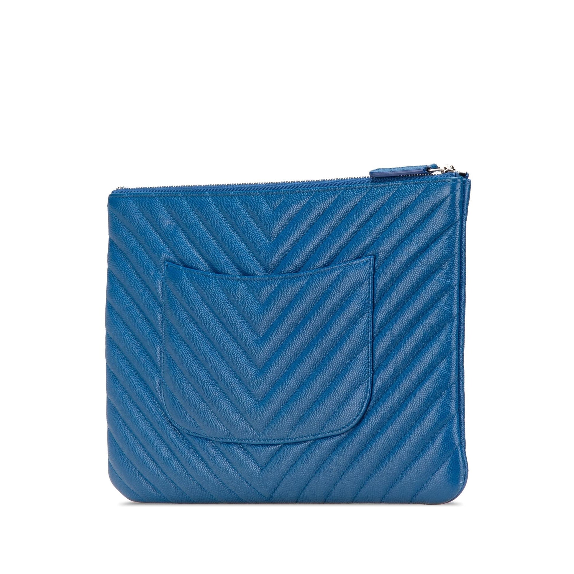 Chanel CC Chevron Caviar O Clutch Bag Clutch 2