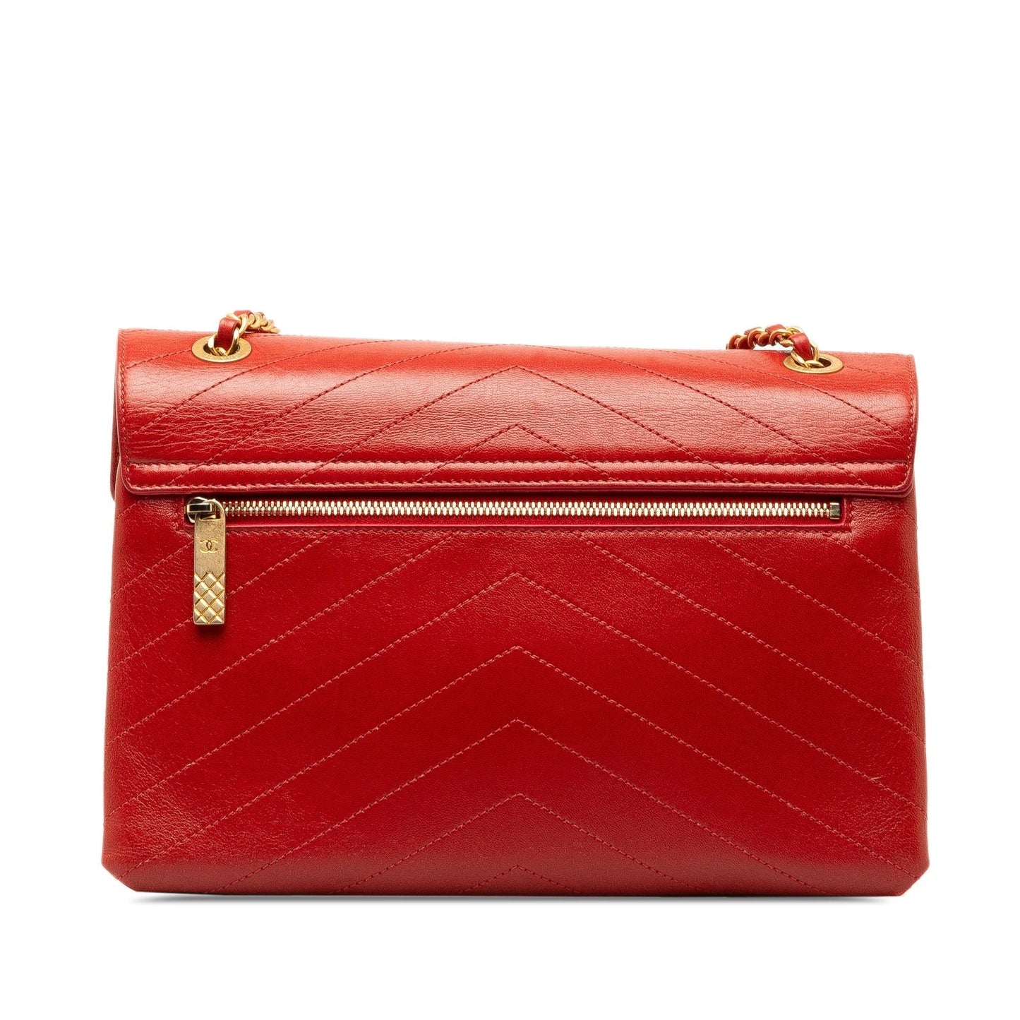 Chanel Medium CC Chevron Lambskin Envelope Flap (SHG-k9drR3)