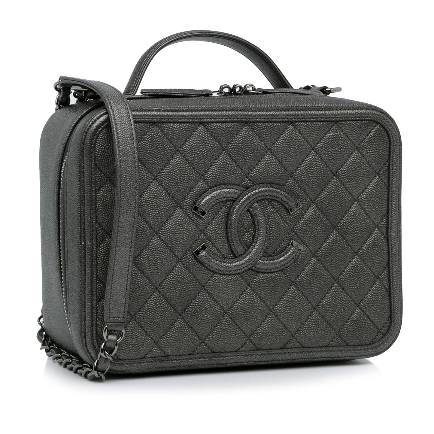 Chanel CC Filigree Caviar Vanity SHG-JLPrCU Handbag