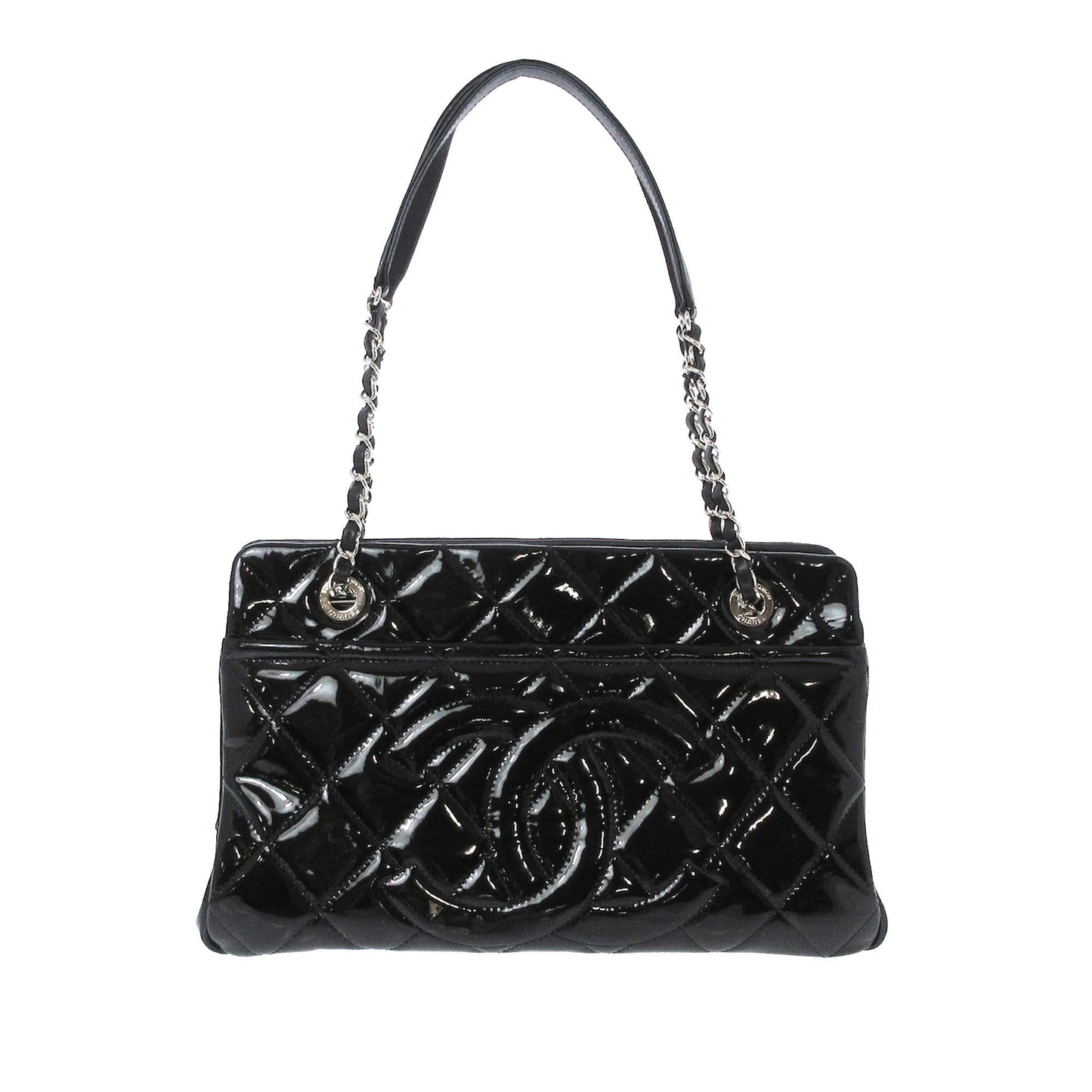 Chanel CC Patent Soft Shopper SHG-6NWuRM Tote Bag