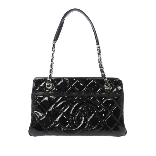 Chanel CC Patent Soft Shopper SHG-6NWuRM Tote Bag