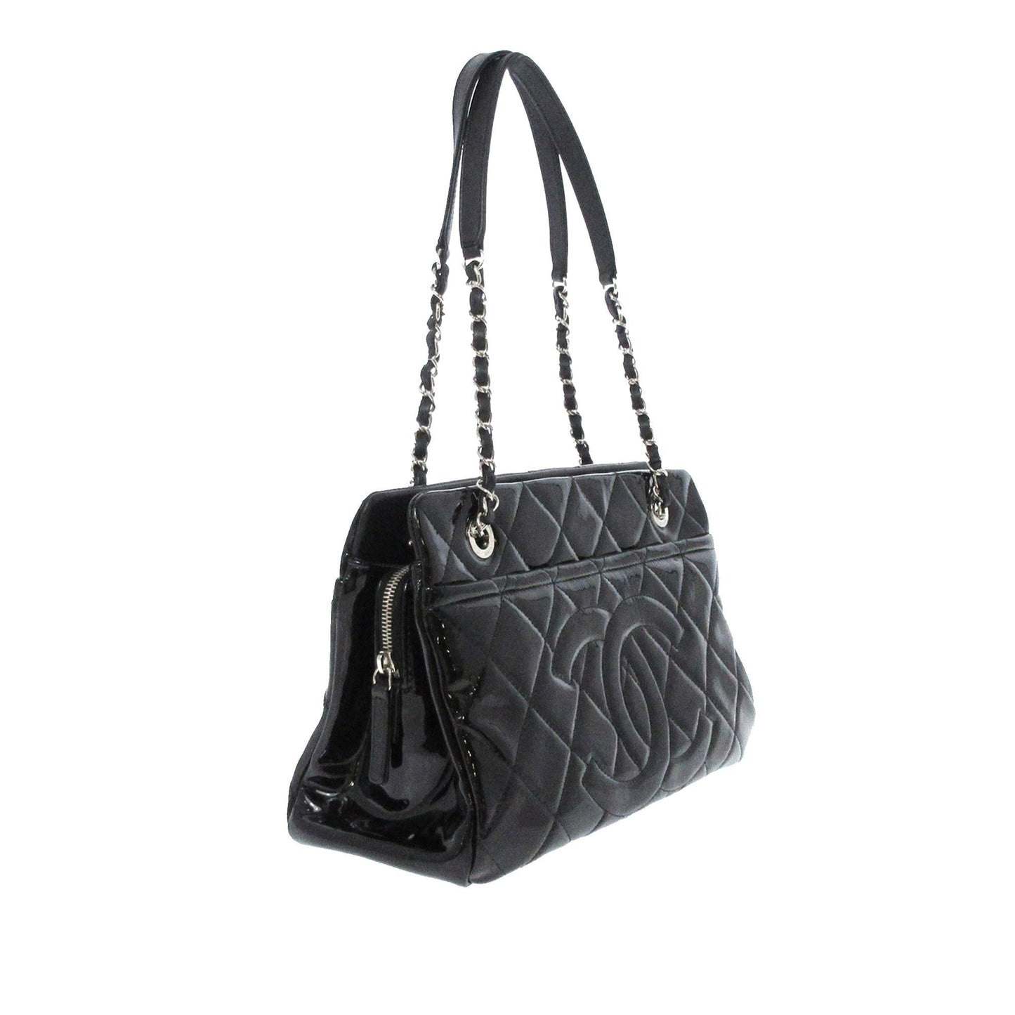 Chanel CC Patent Soft Shopper SHG-6NWuRM Tote Bag