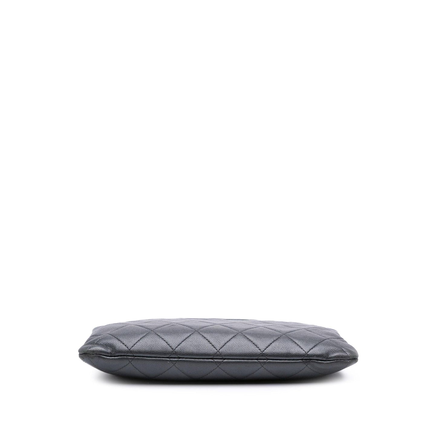 Chanel CC Quilted Caviar O Clutch Bag
