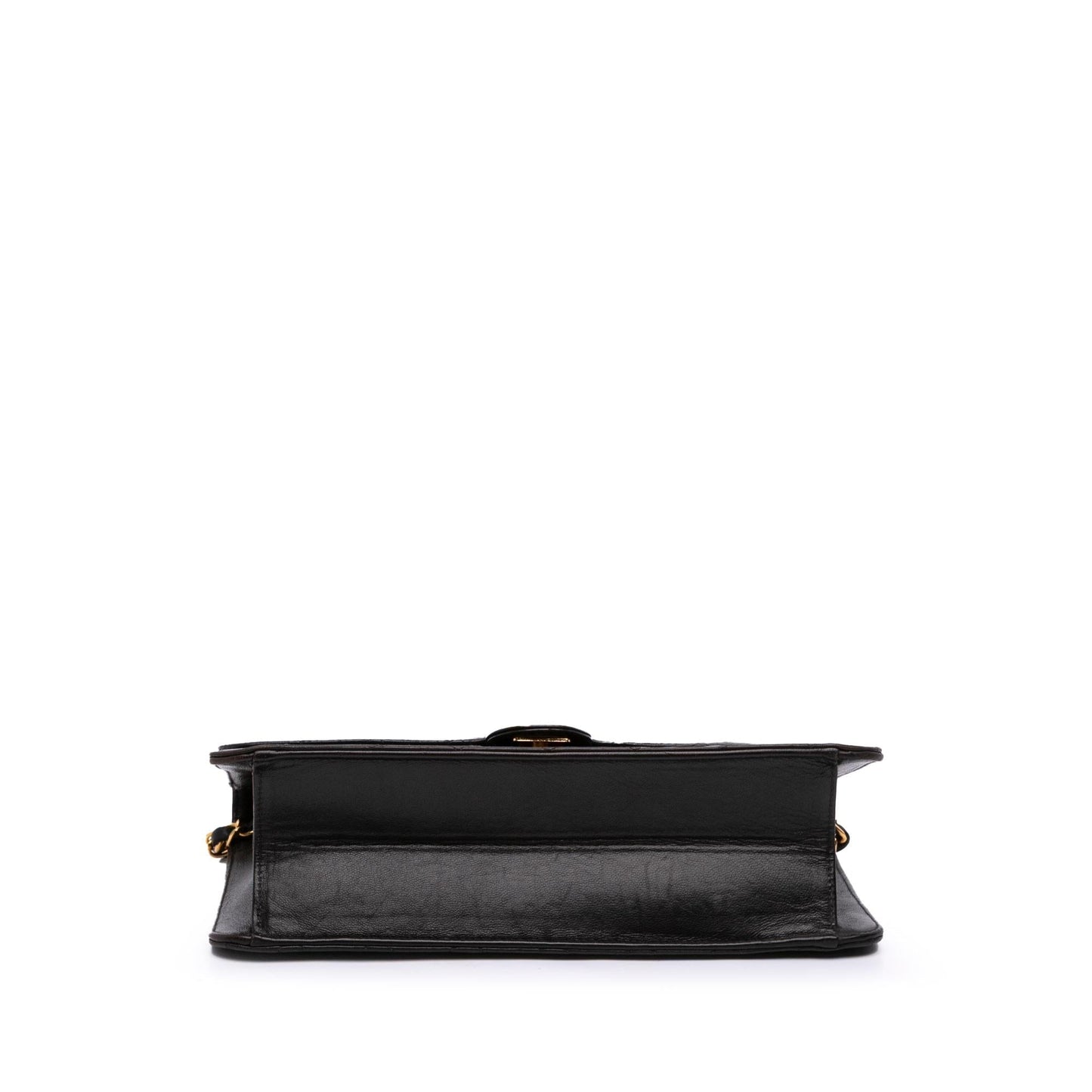 Chanel CC Quilted Lambskin Half Single Flap Handbag