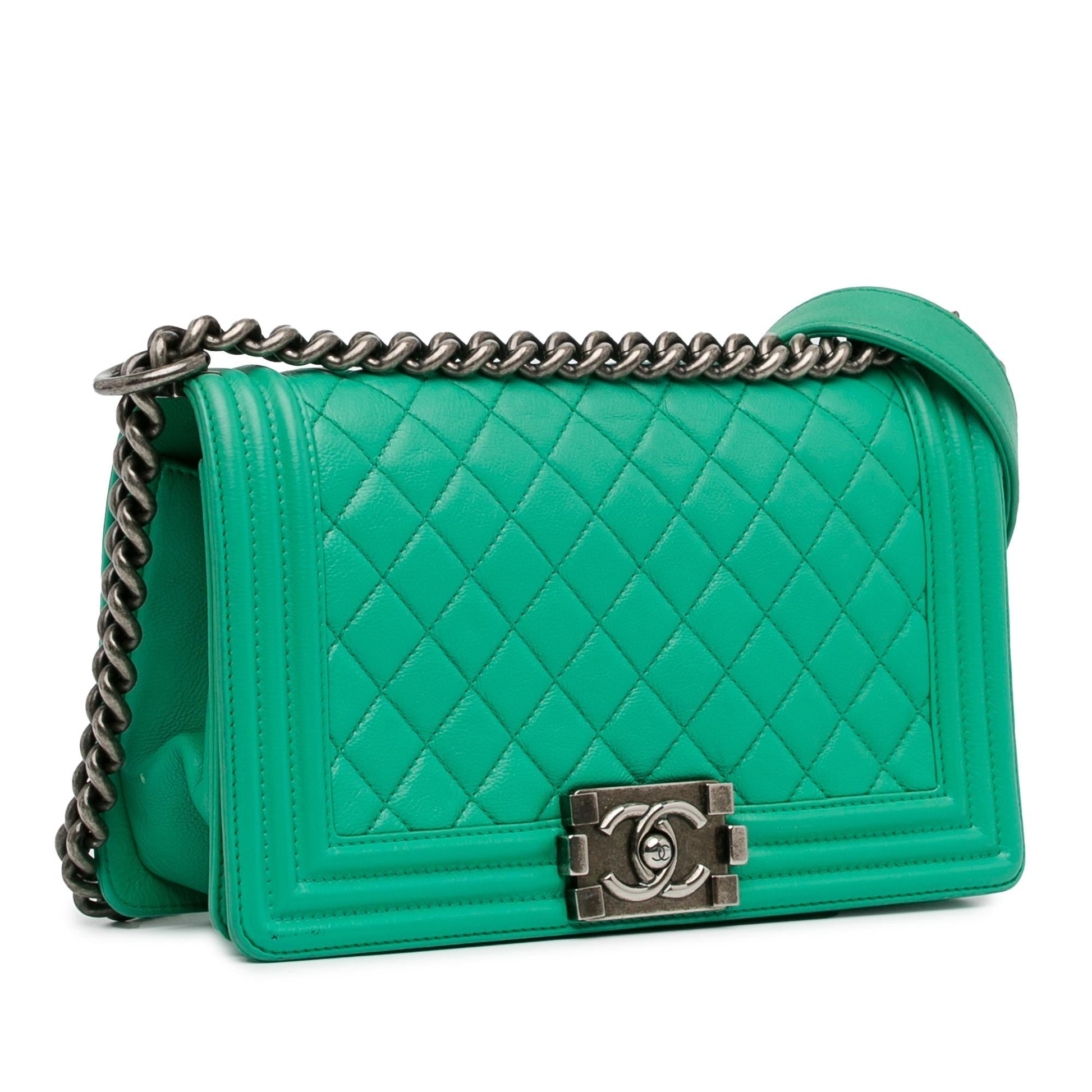 Chanel Calfskin Boy Flap Handbag